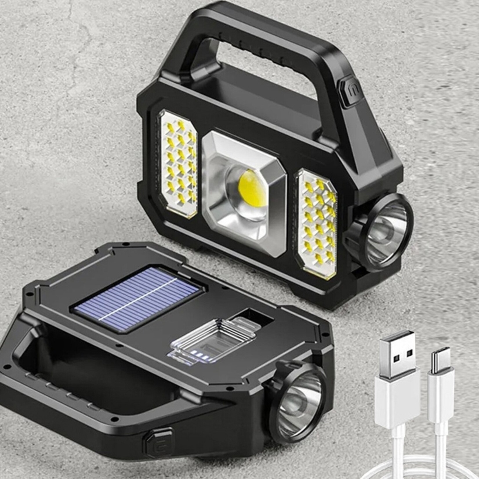 Nexxt Nexxt 3-in-1 Solar Zaklamp met Powerbankfunctie