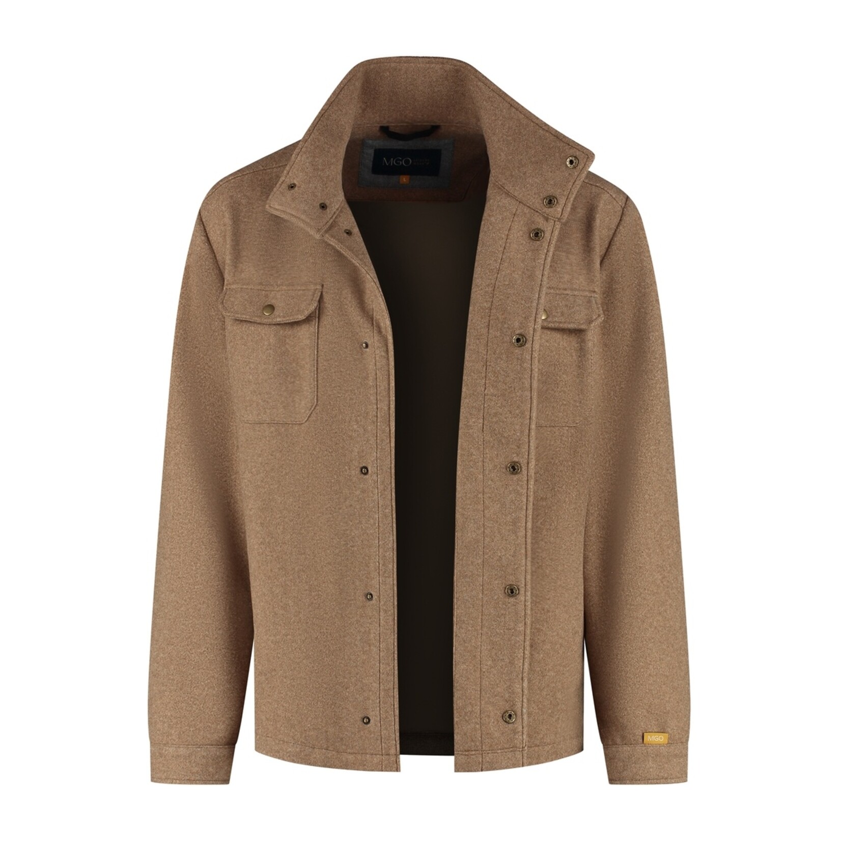 Travelin' MGO Cedric Shacket Jas voor Heren - Tussenjas met Wollook