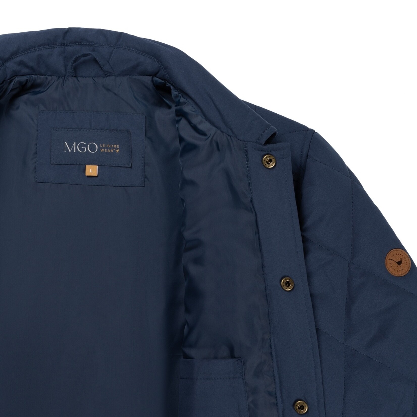 MGO Leisure Wear MGO Harvey Quilted Jack voor Heren - Licht Gevoerde Tussenjas