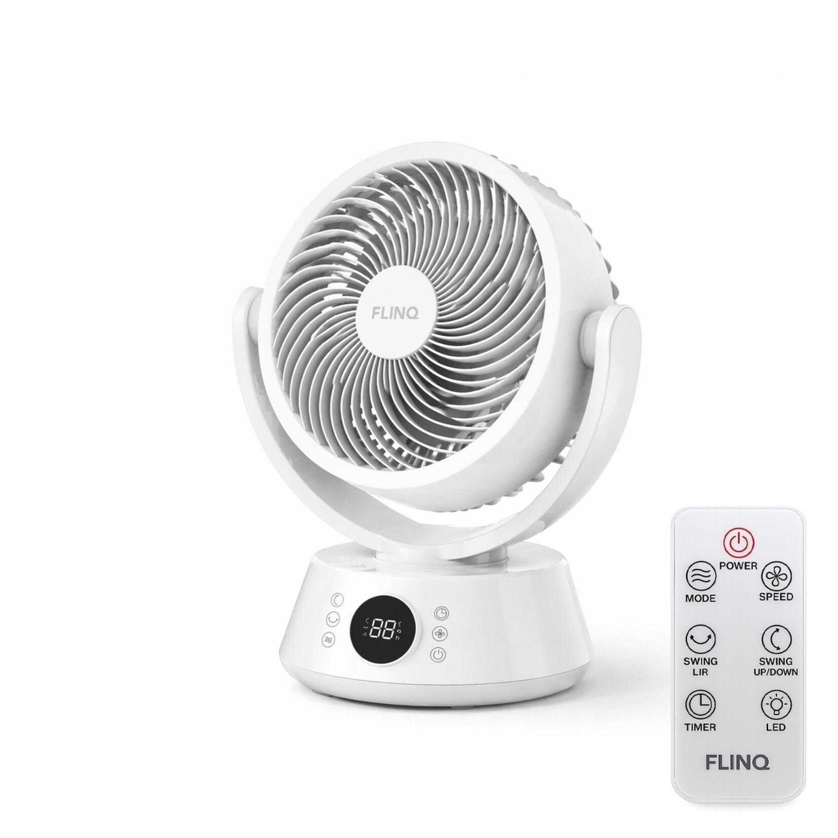 FlinQ FlinQ AirGlobe Tafelventilator met Oscillatie en Timer