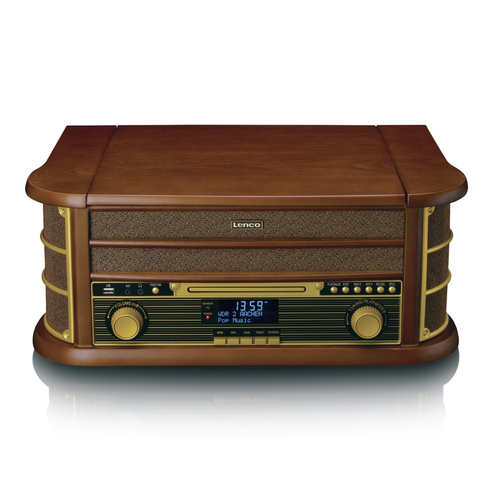 Lenco Lenco TCD-3571MY Platenspeler met CD, Radio & Bluetooth