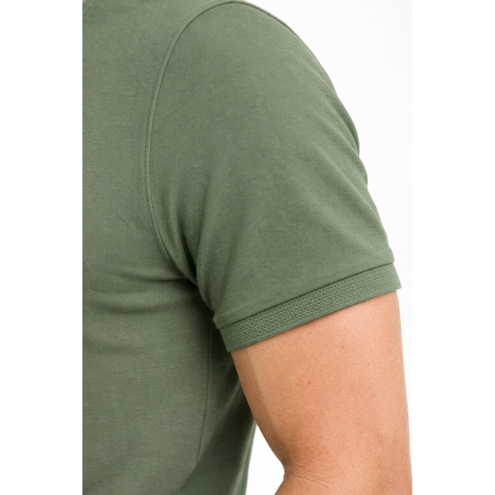 Mario Russo Mario Russo Vittorio Button-Up Polo Shirt - Waffle Patroon