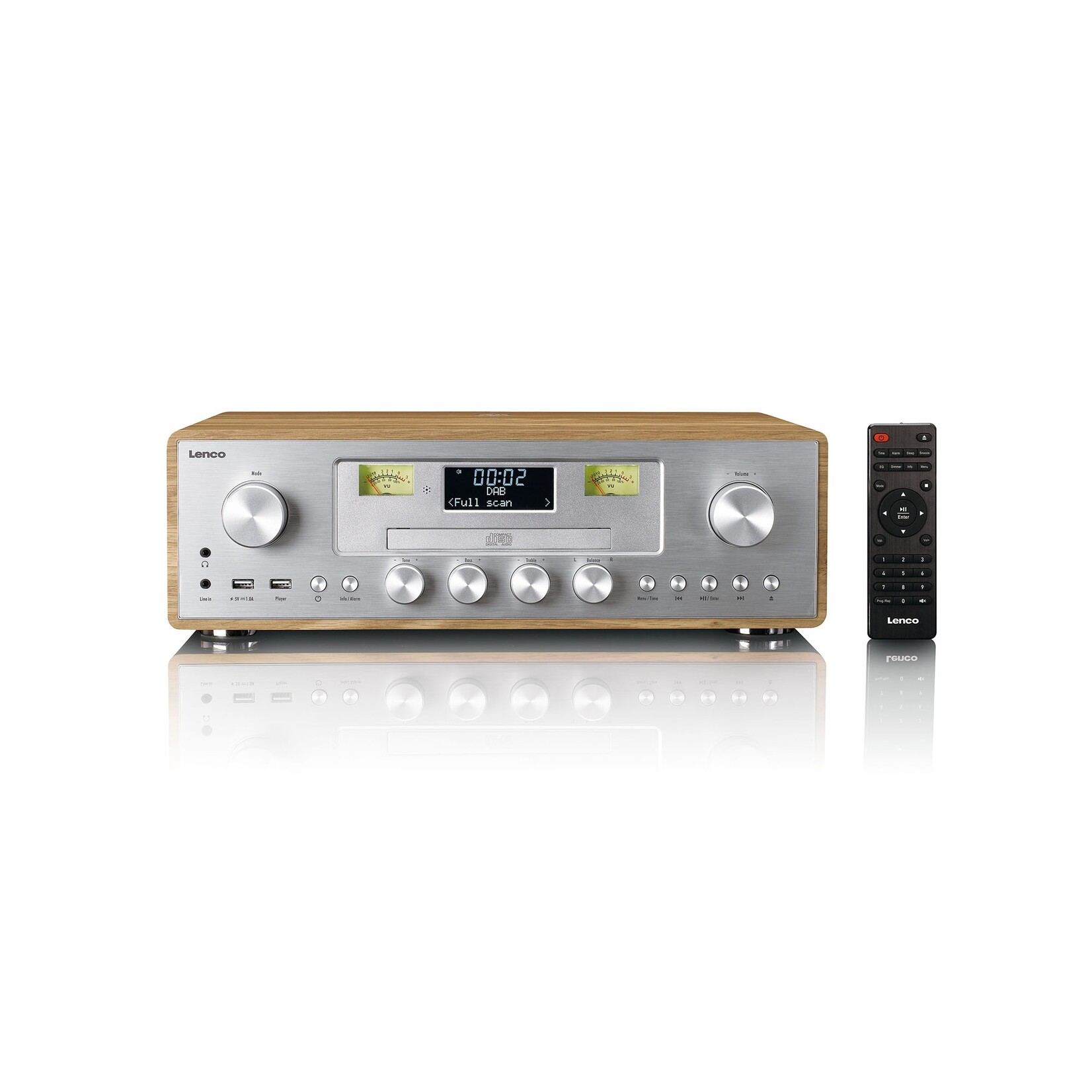 Lenco Lenco DAR-281WDSI Audiosysteem met DAB+ en FM Radio – CD en MP3 Speler en meer