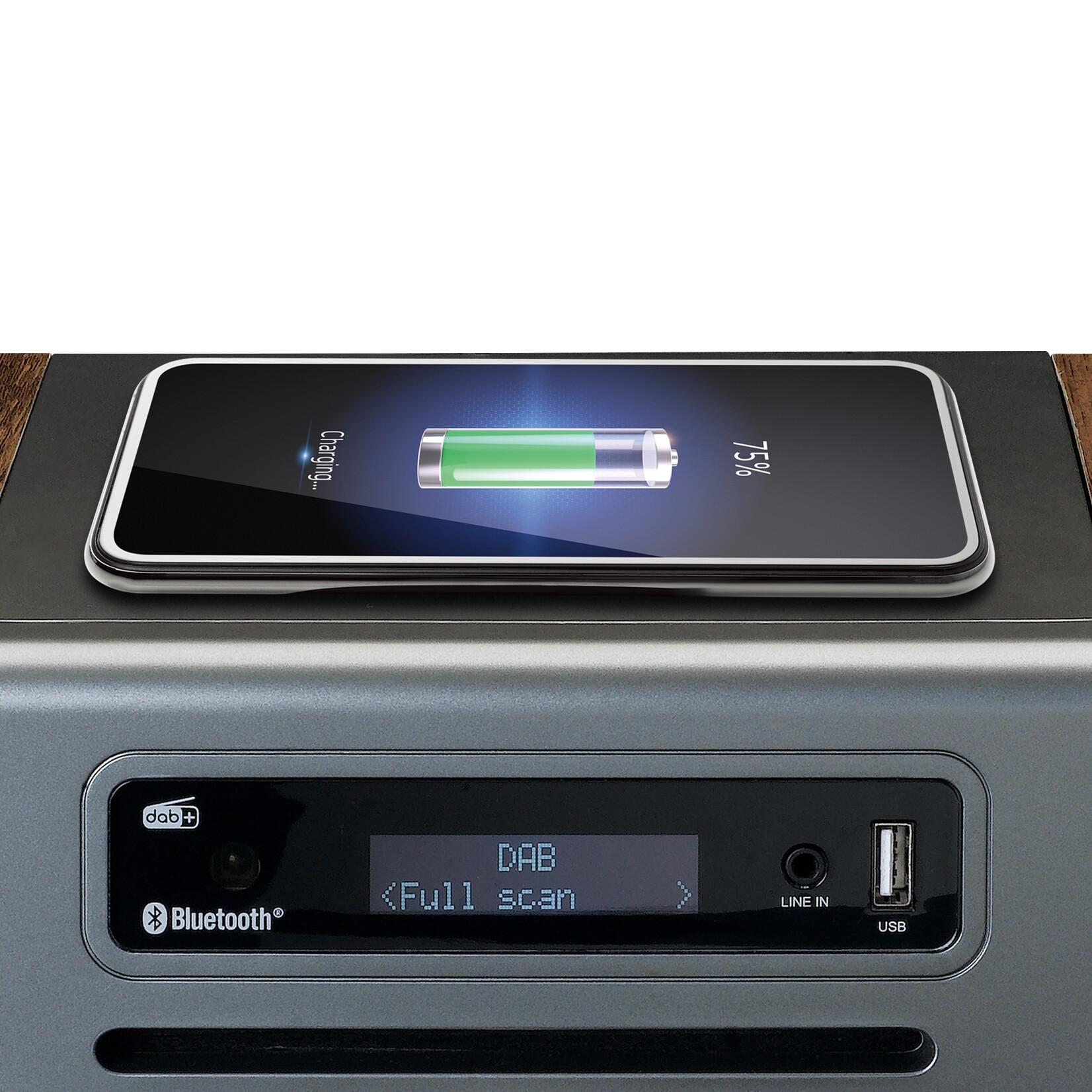 Lenco Lenco MC-175SI Stereo Set – FM en DAB+ Radio met Bluetooth 5.0 en Retro Design