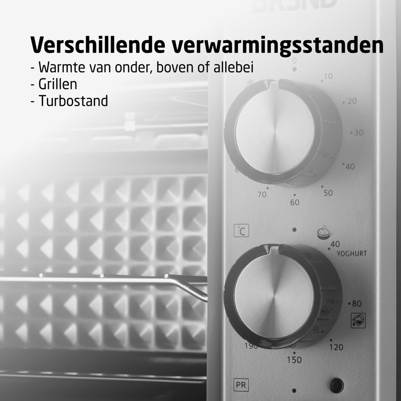 BREND Brend BR2210 Vrijstaande Elektrische Oven met Grill - 37 Liter