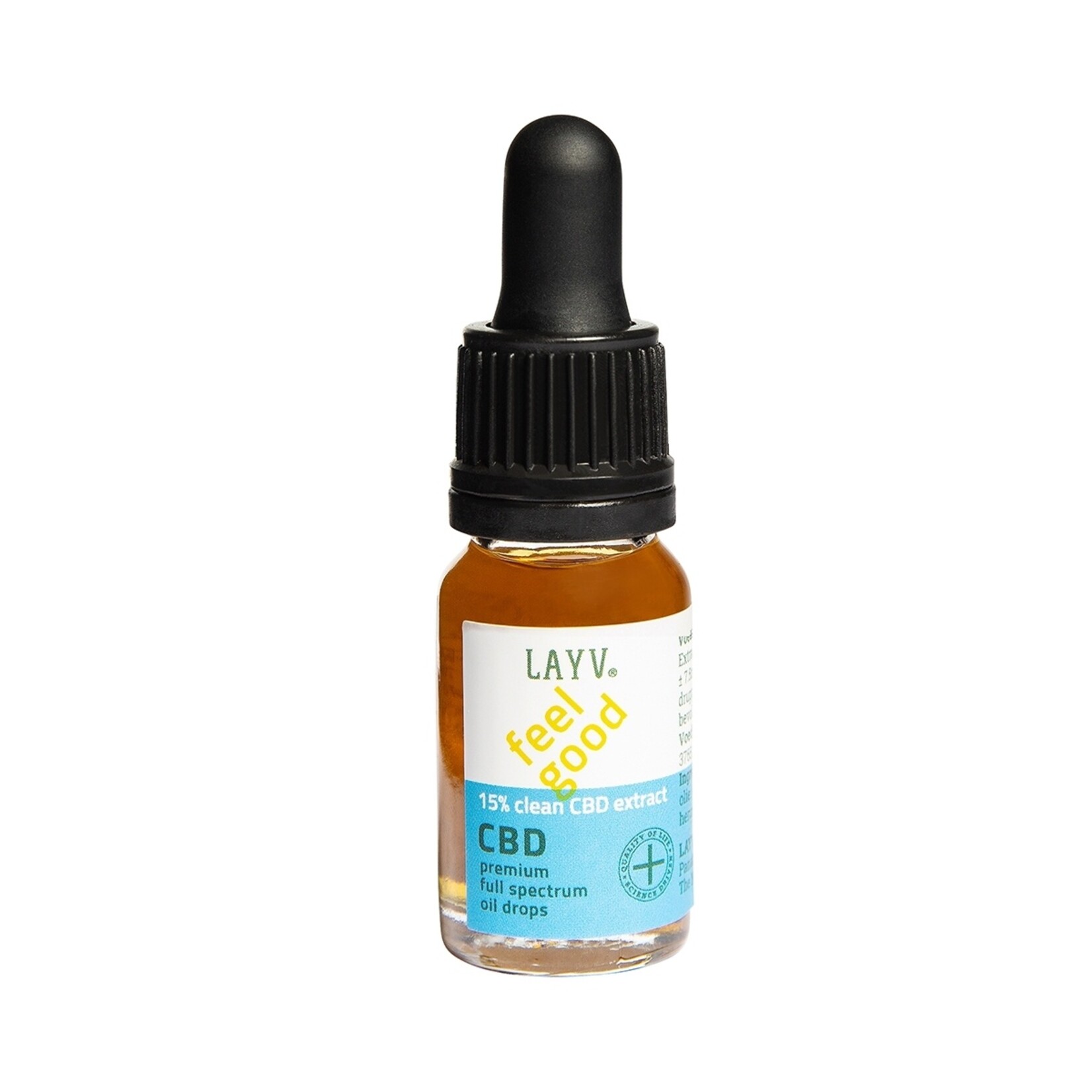 Layv LAYV® CBD Olie 20% of 15% Druppels met Milde Smaak (zero THC)