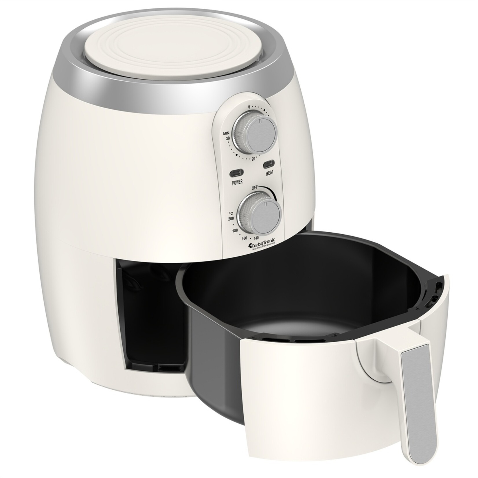 TurboTronic TurboTronic AF10M Airfryer - Heteluchtfriteuse met Draaiknop -  3,5 Liter