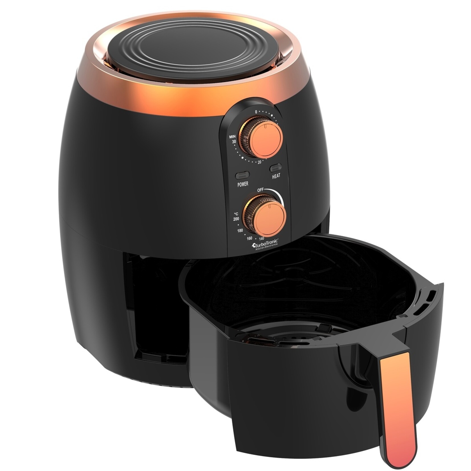 TurboTronic TurboTronic AF10M Airfryer - Heteluchtfriteuse met Draaiknop -  3,5 Liter