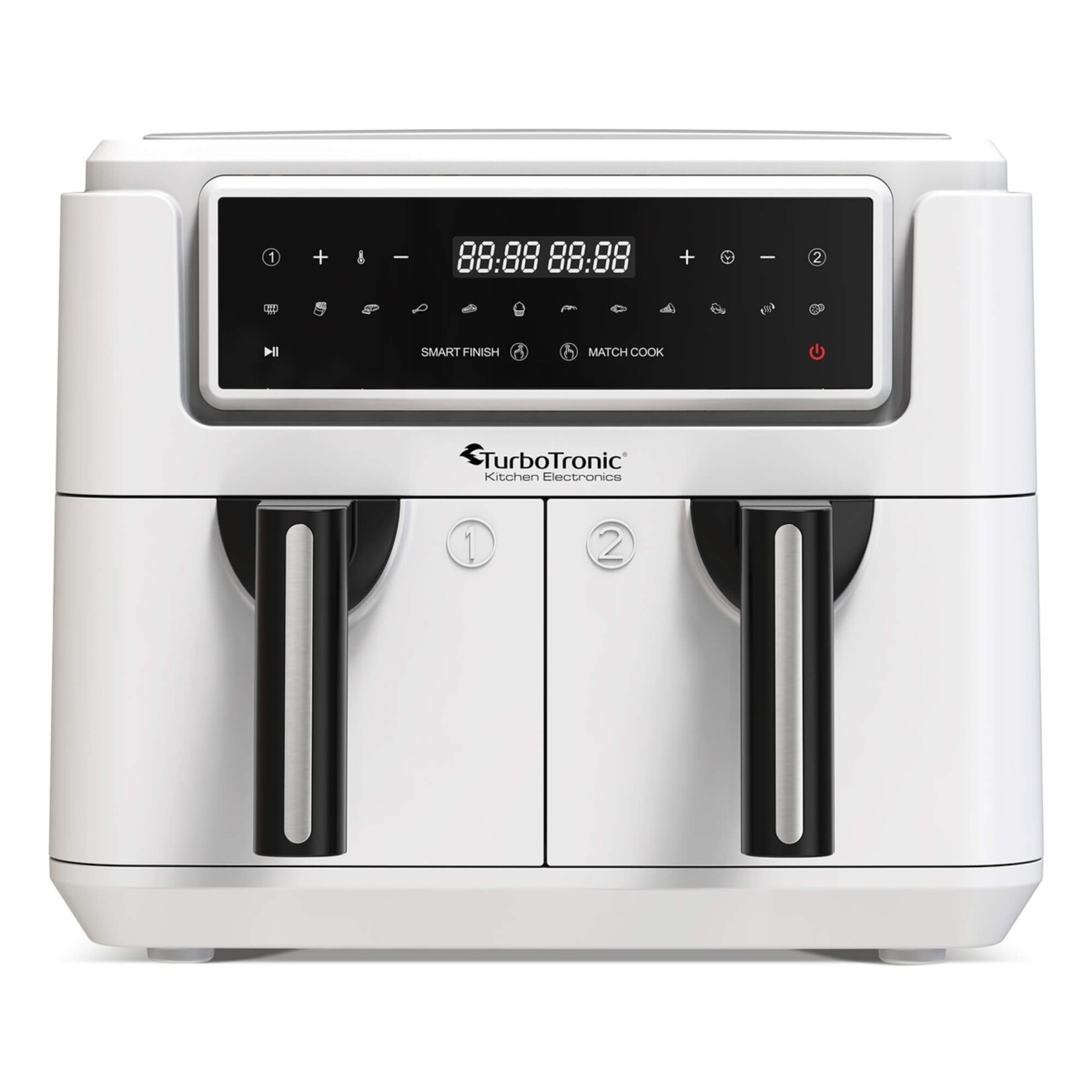 TurboTronic TurboTronic AF118 Dubbele Airfryer XL - Digitale Heteluchfriteuse - 7,6 Liter