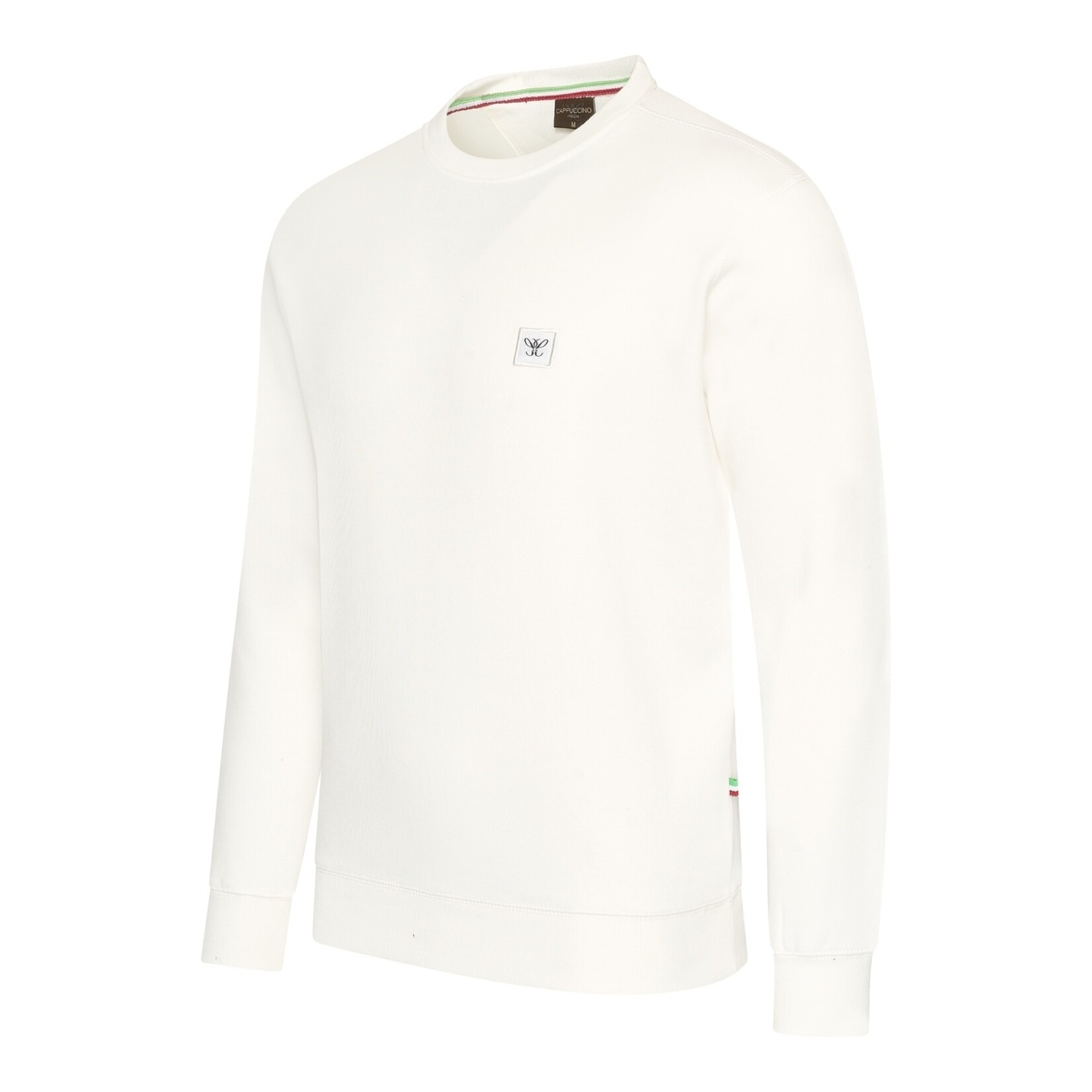 Cappuccino Cappuccino Prato Fleece Sweater met Ronde Hals - Burgundy / XXL