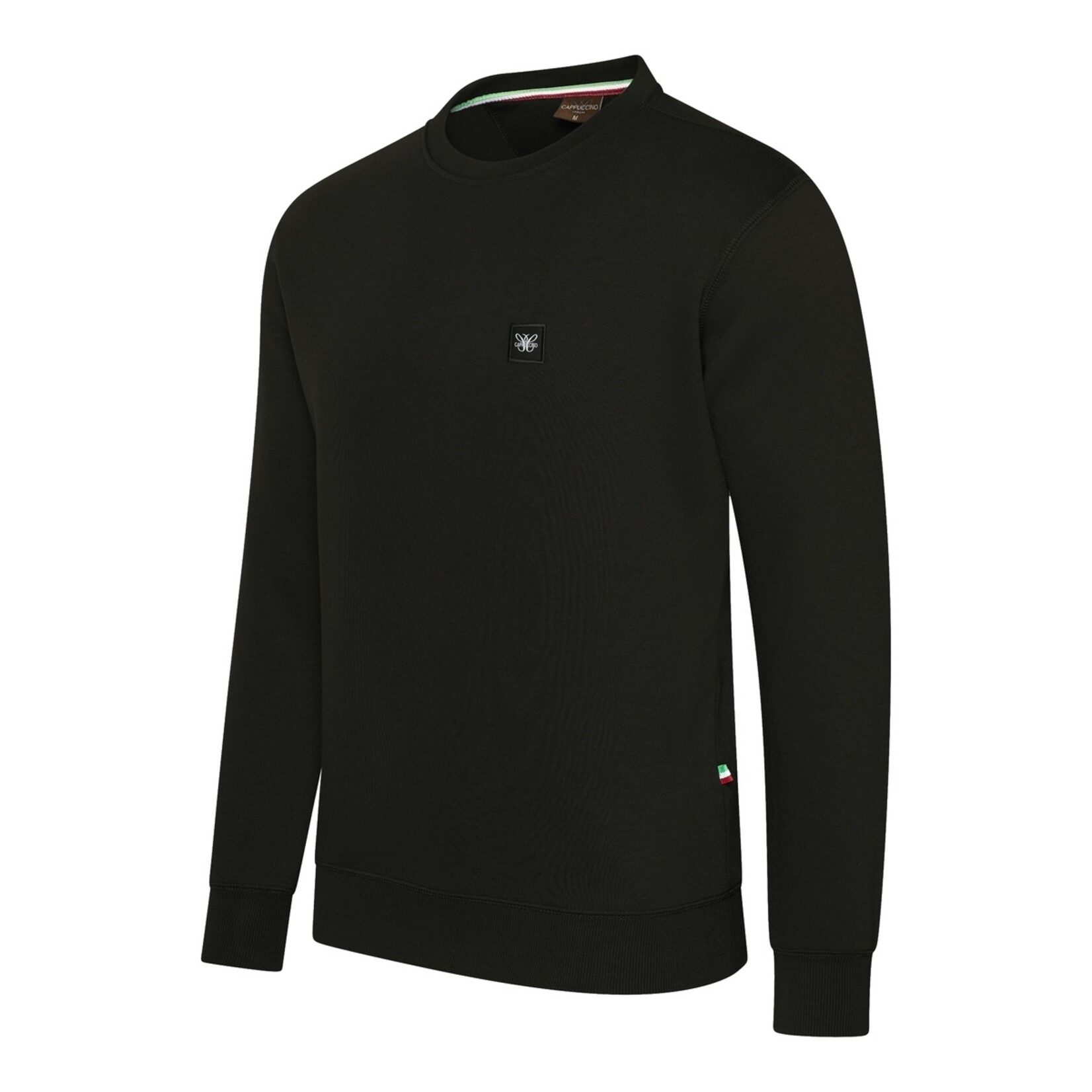 Cappuccino Cappuccino Prato Fleece Sweater met Ronde Hals - Burgundy / XXL