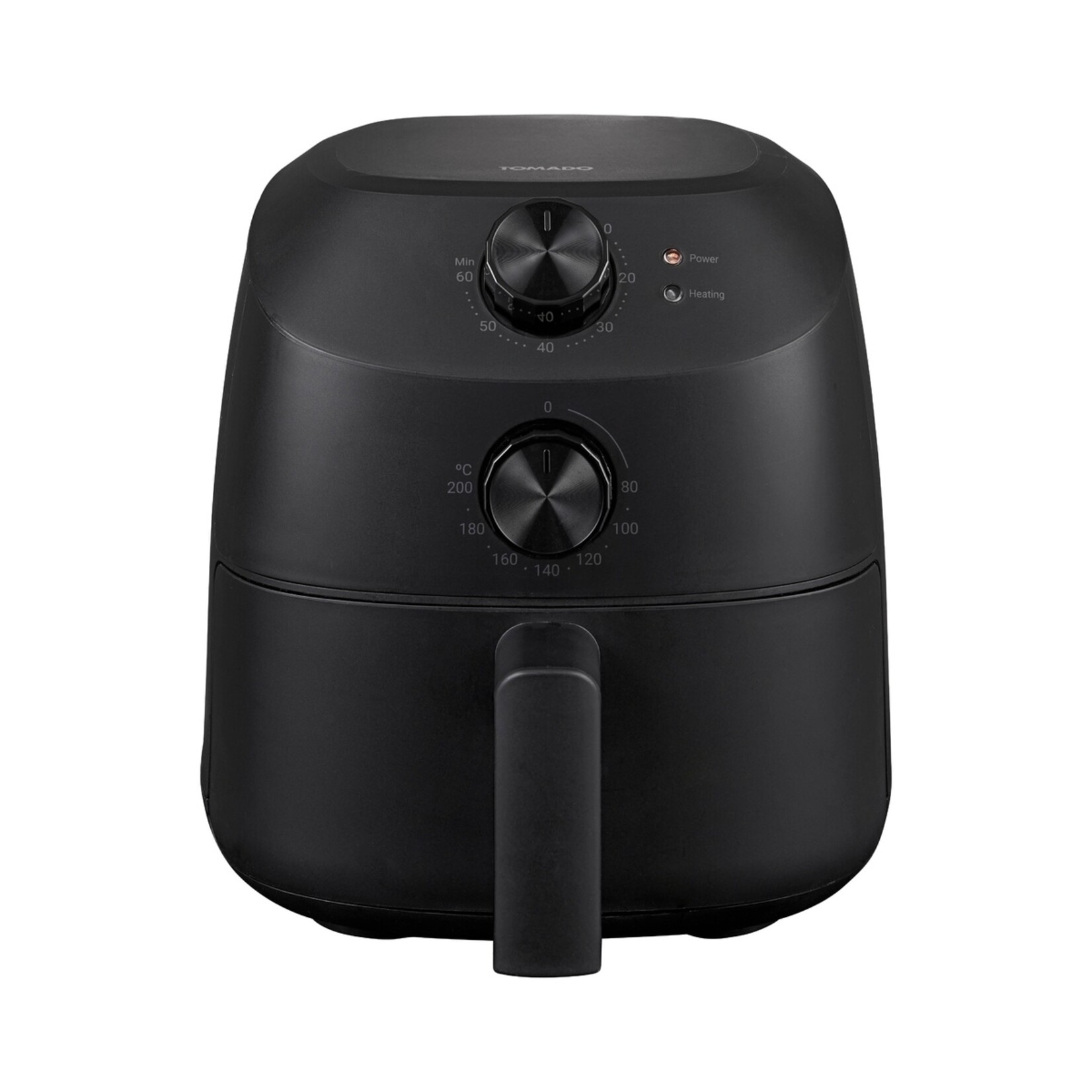 Inventum Tomado Mini Airfryer met Draaiknoppen – 2 Liter