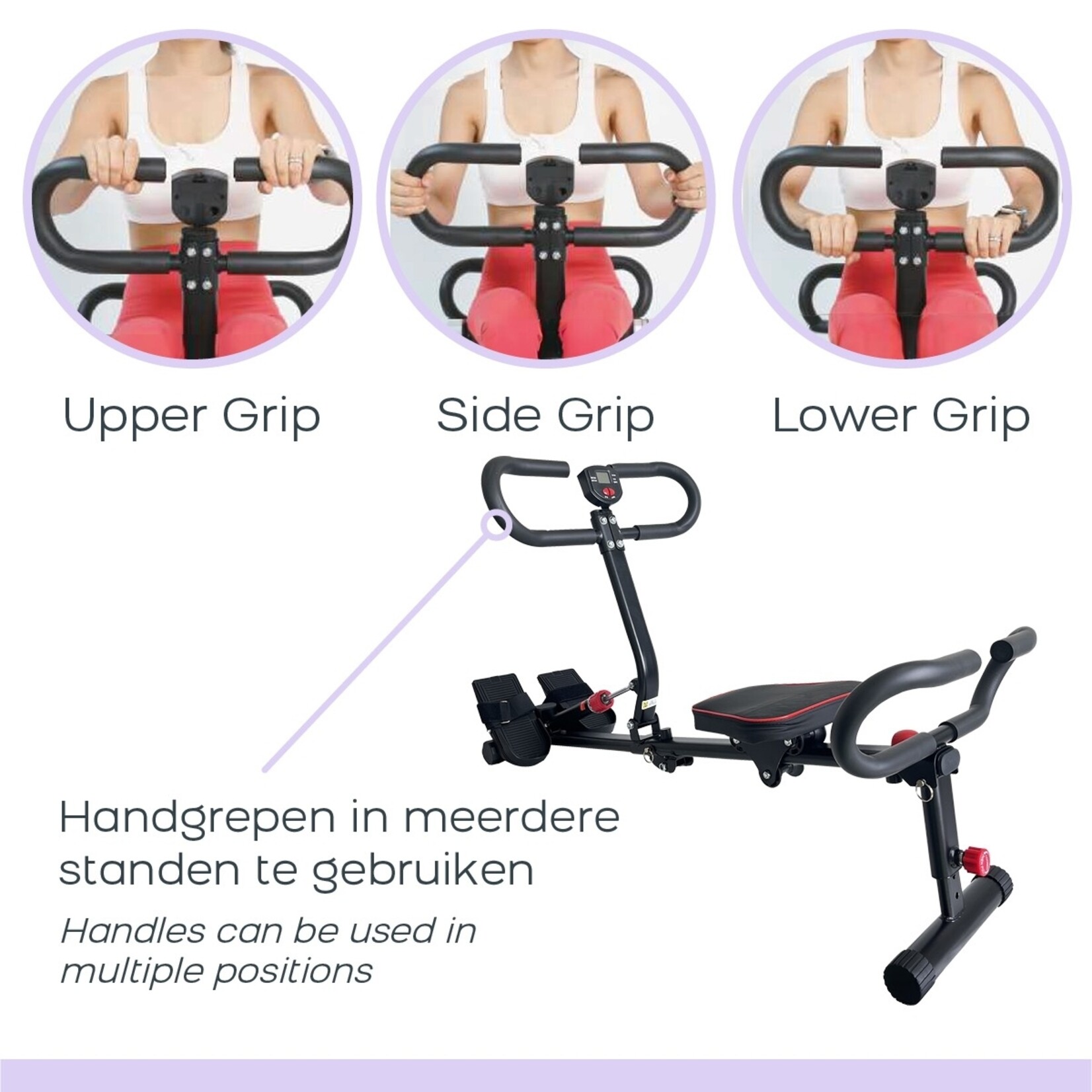 Orange Planet Orange Gym Roeitrainer met 12 Weerstandsniveaus en Display - Inklapbaar