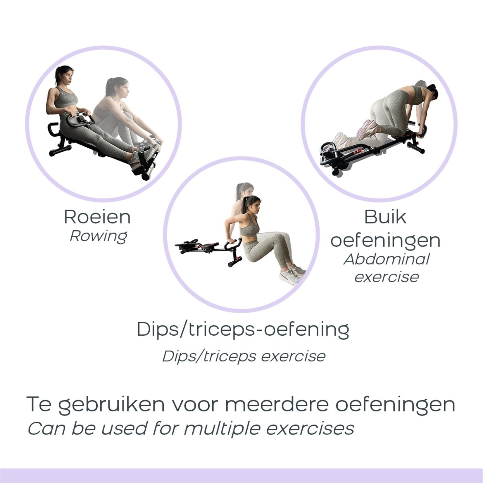 Orange Planet Orange Gym Roeitrainer met 12 Weerstandsniveaus en Display - Inklapbaar