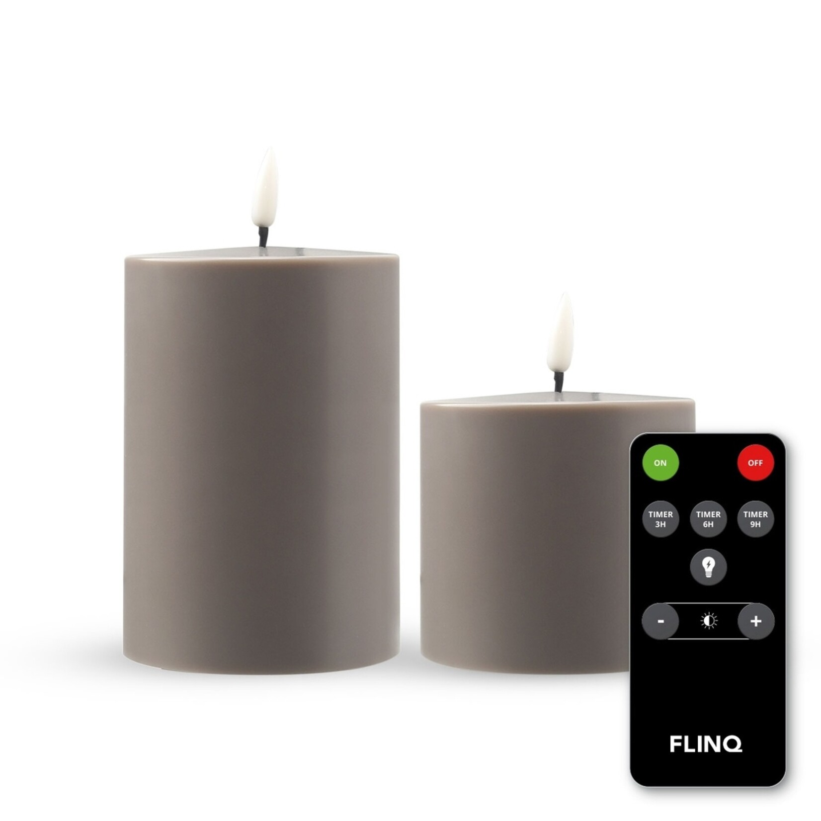 FlinQ FlinQ Oplaadbare LED Kaarsen voor Binnen en Buiten - Set van 2