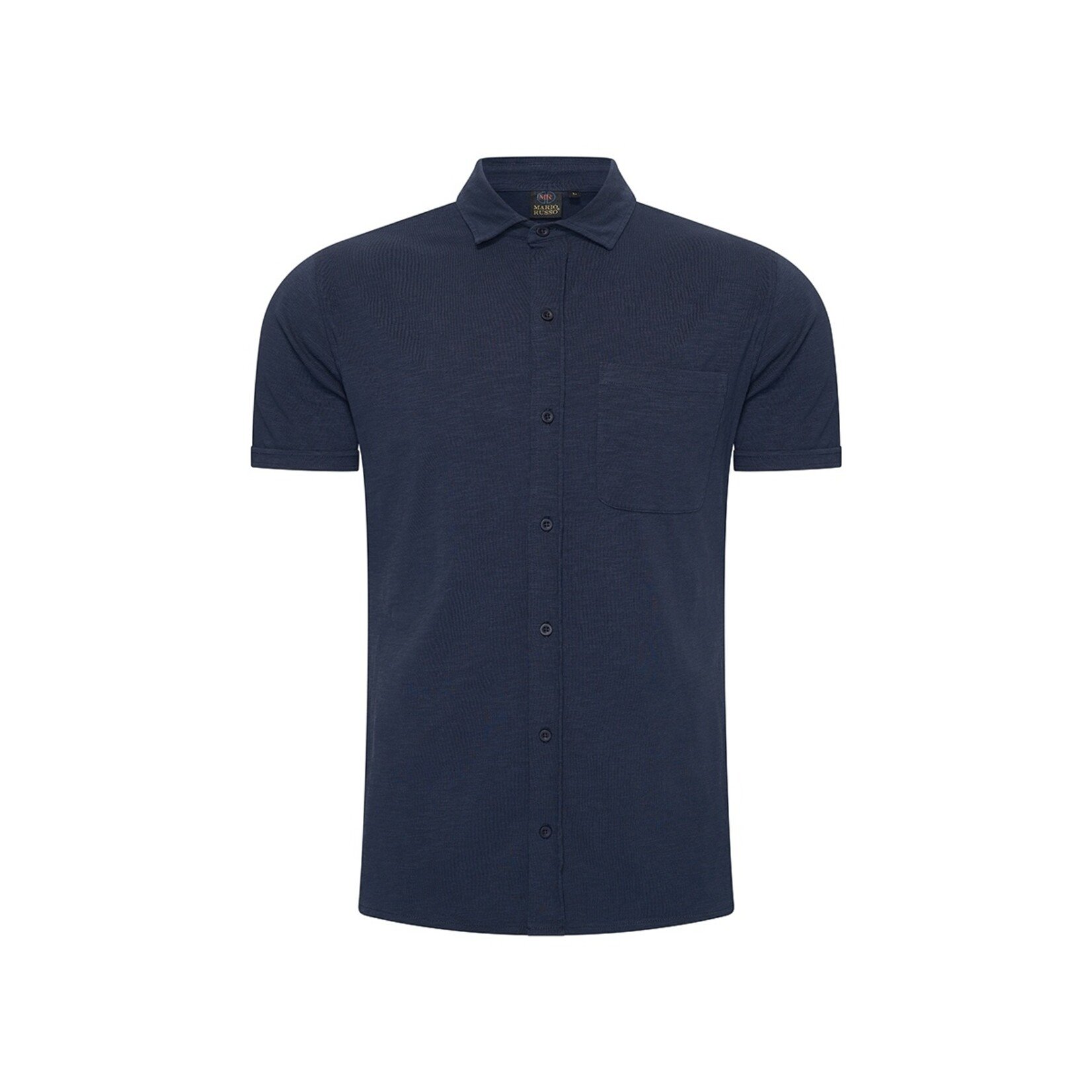 Mario Russo Mario Russo Jersey Shirt voor Heren - Met Borstzak