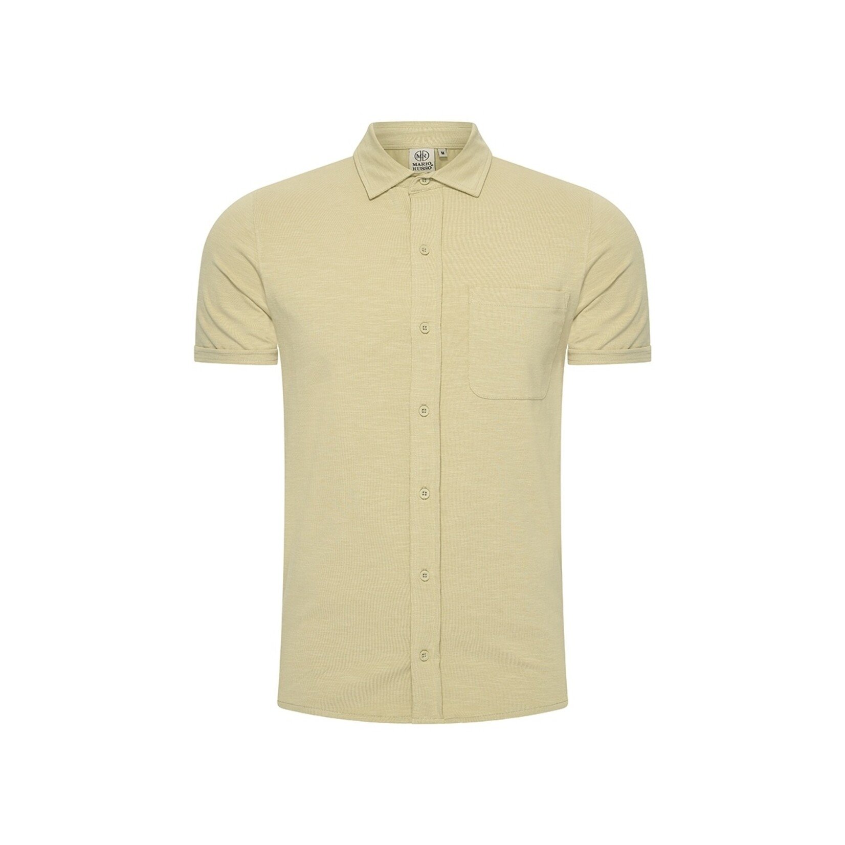 Mario Russo Mario Russo Jersey Shirt voor Heren - Met Borstzak