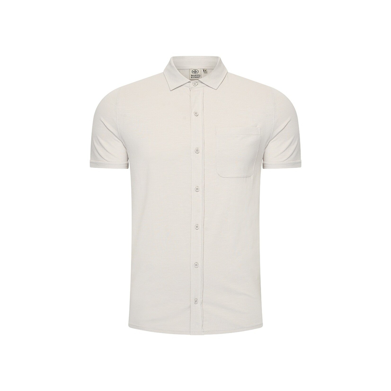 Mario Russo Mario Russo Jersey Shirt voor Heren - Met Borstzak