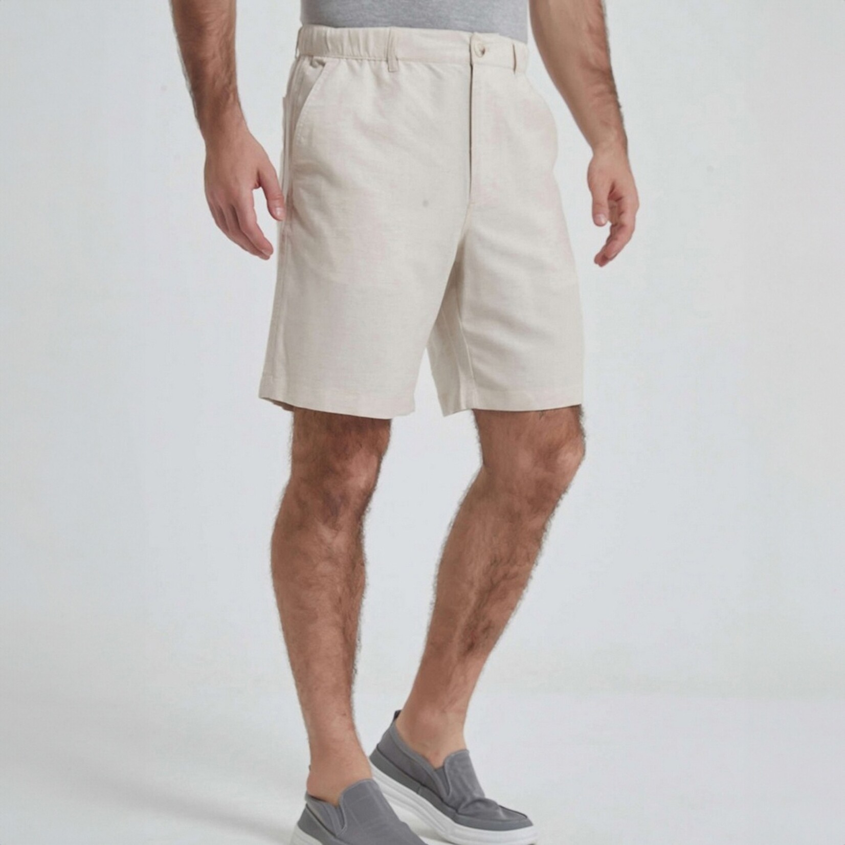 William de Faye William de Faye Linnen Chino Shorts – Korte Broek voor Heren