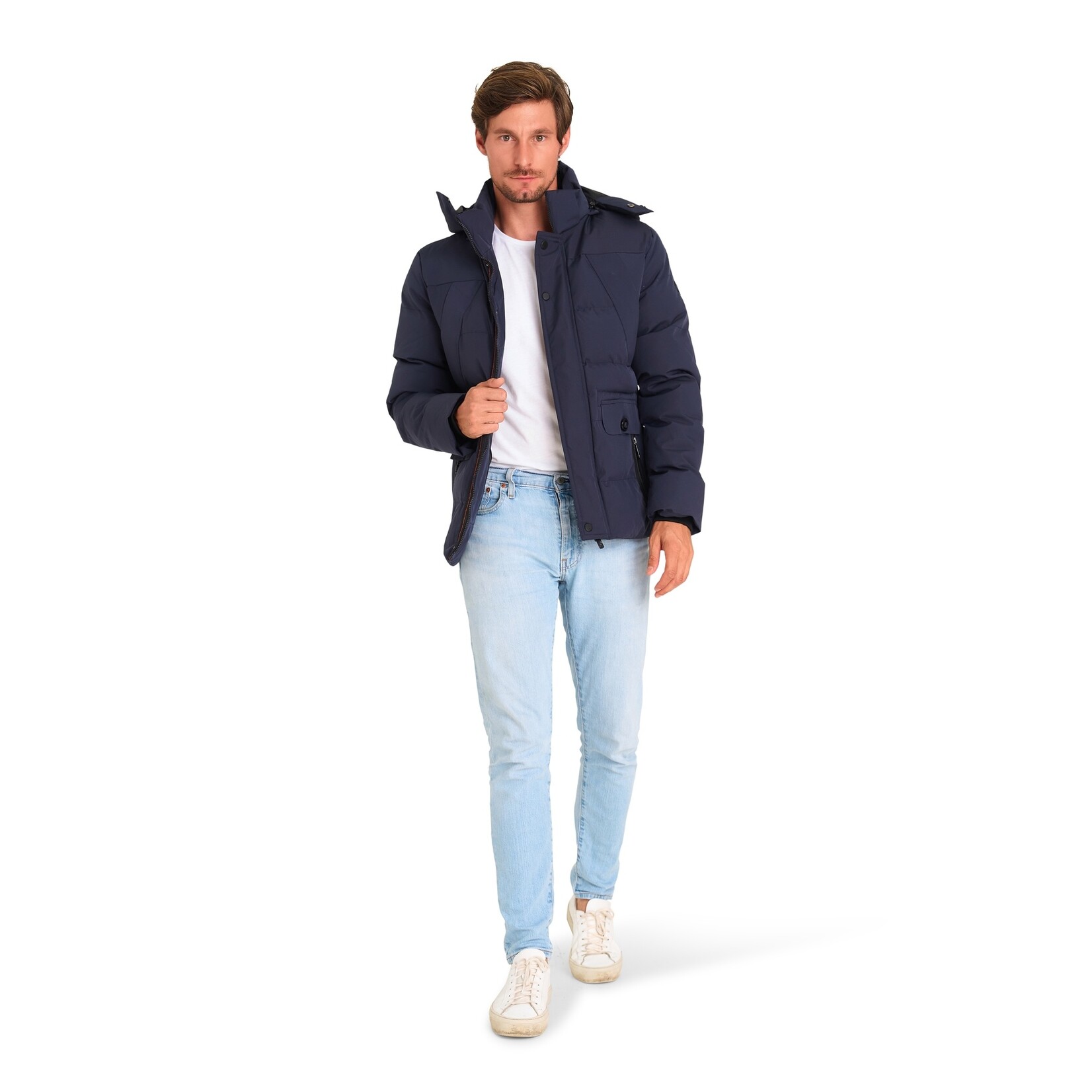 Mario Russo Mario Russo Ranger Jacket Winterjas met Afneembare Capuchon