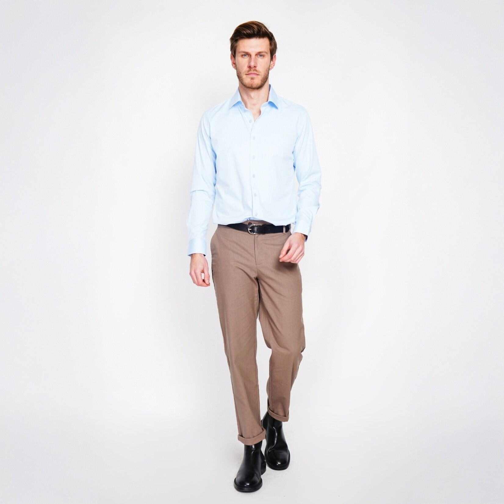 William de Faye William de Faye Blouse voor Heren - Klassieke Kraag - Tweeknoops Manchetten