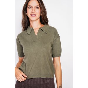 William de Faye William de Faye Trui met Polokraag voor Dames - Halflange Mouwen