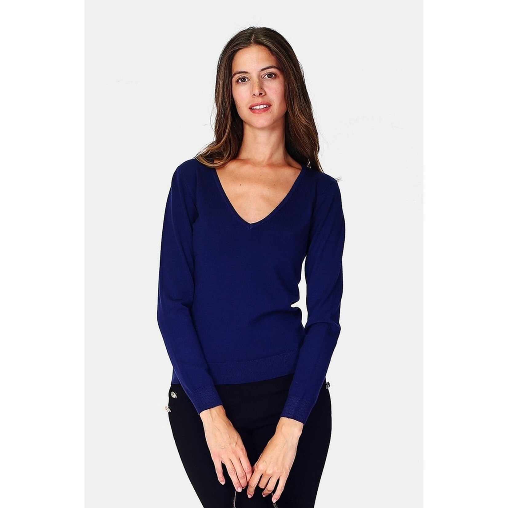 William de Faye William de Faye V-Hals Trui voor Dames - Knit Sweater