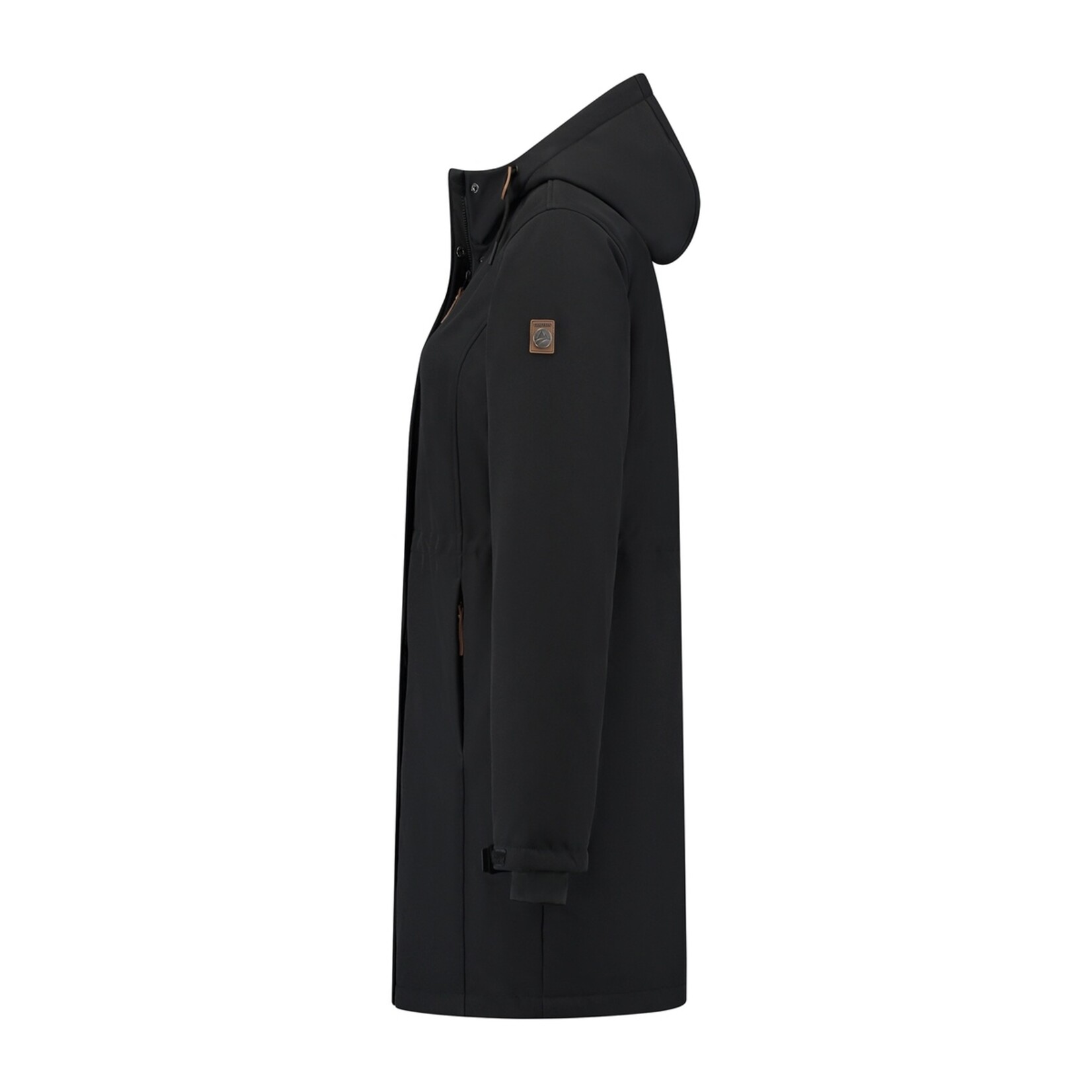 Travelin' Travelin’ Enrike Halflange Softshell Winterjas voor Dames - Waterdicht