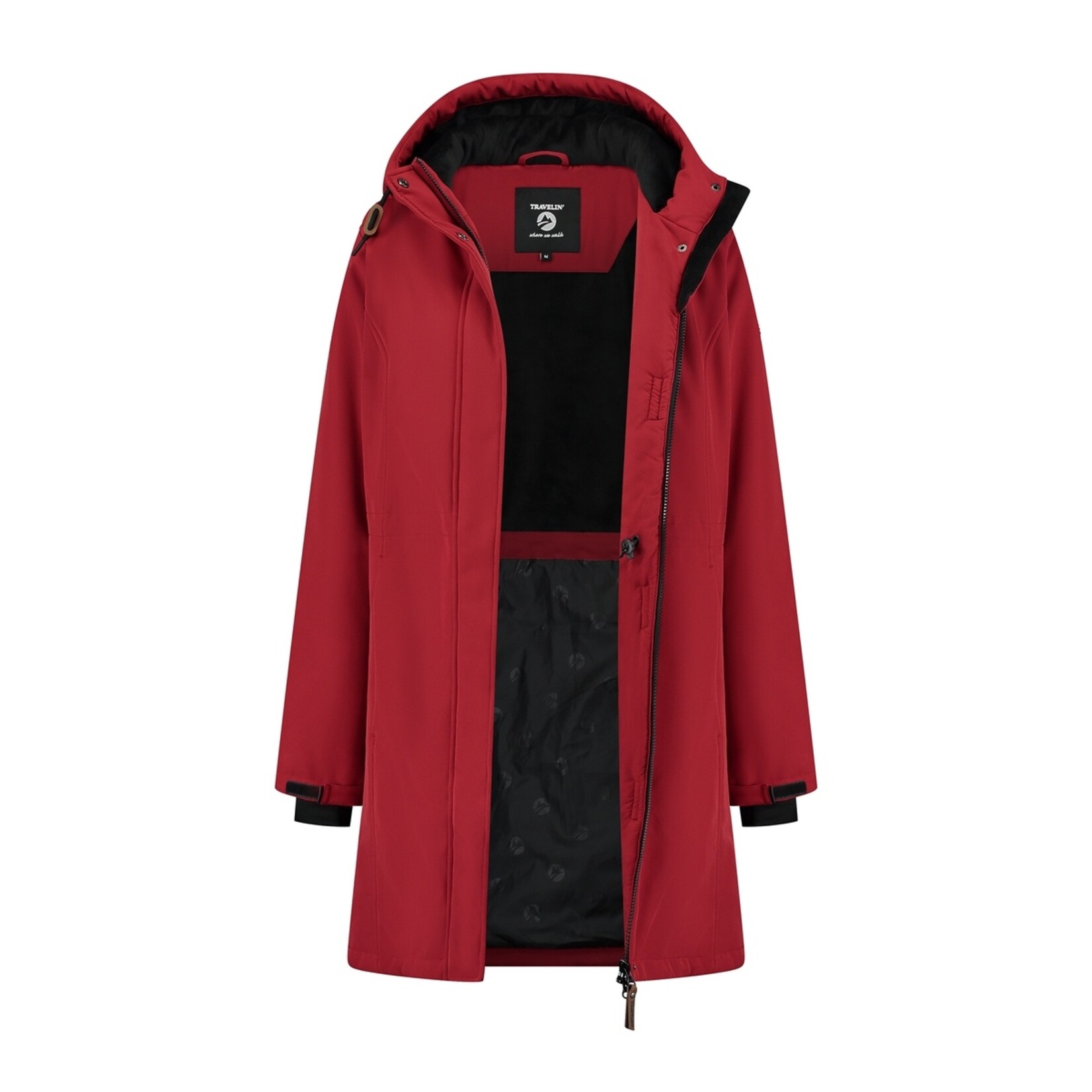 Travelin' Travelin’ Enrike Halflange Softshell Winterjas voor Dames - Waterdicht