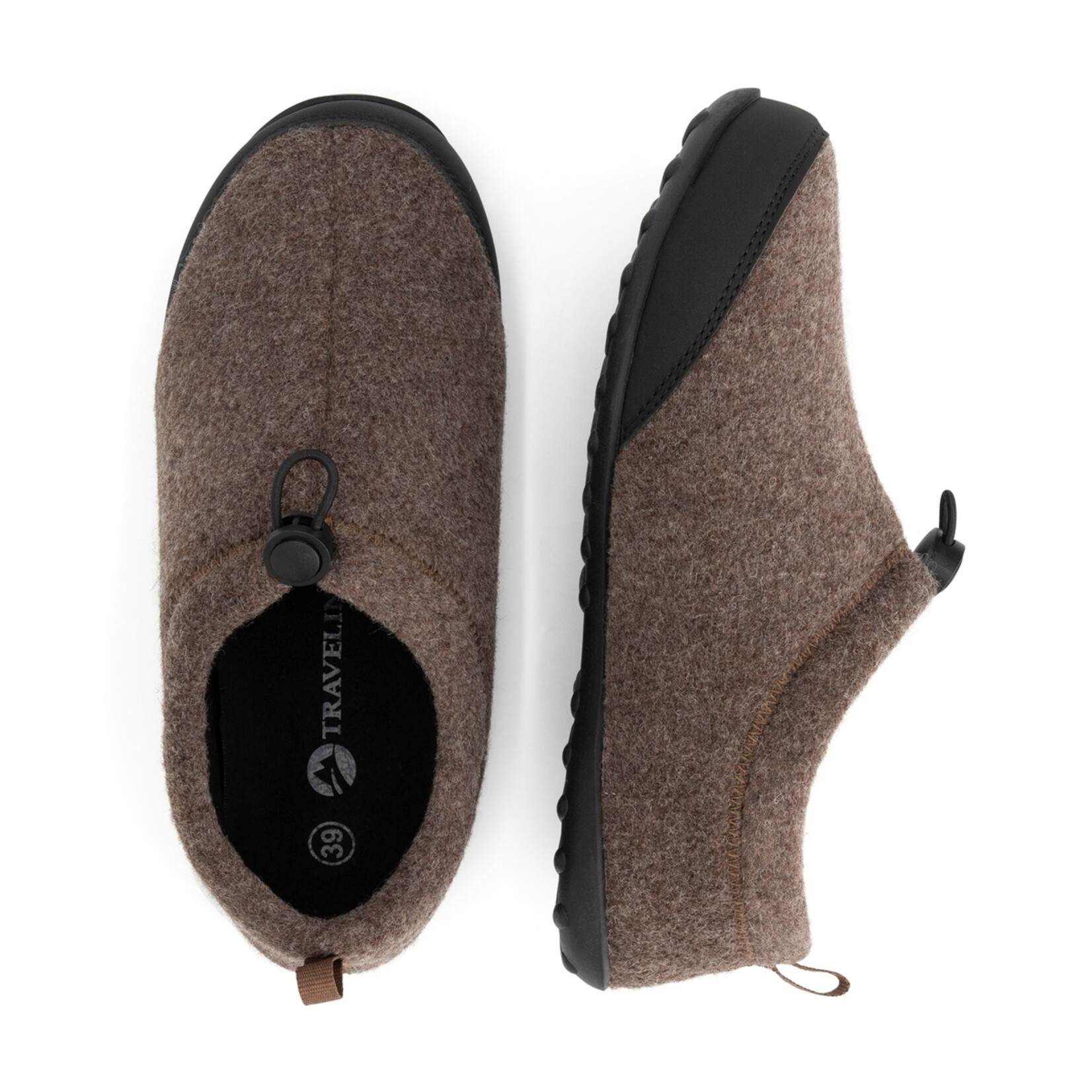 Travelin' Travelin’ Back2Home Pantoffels voor Dames met Wol en Trekkoord