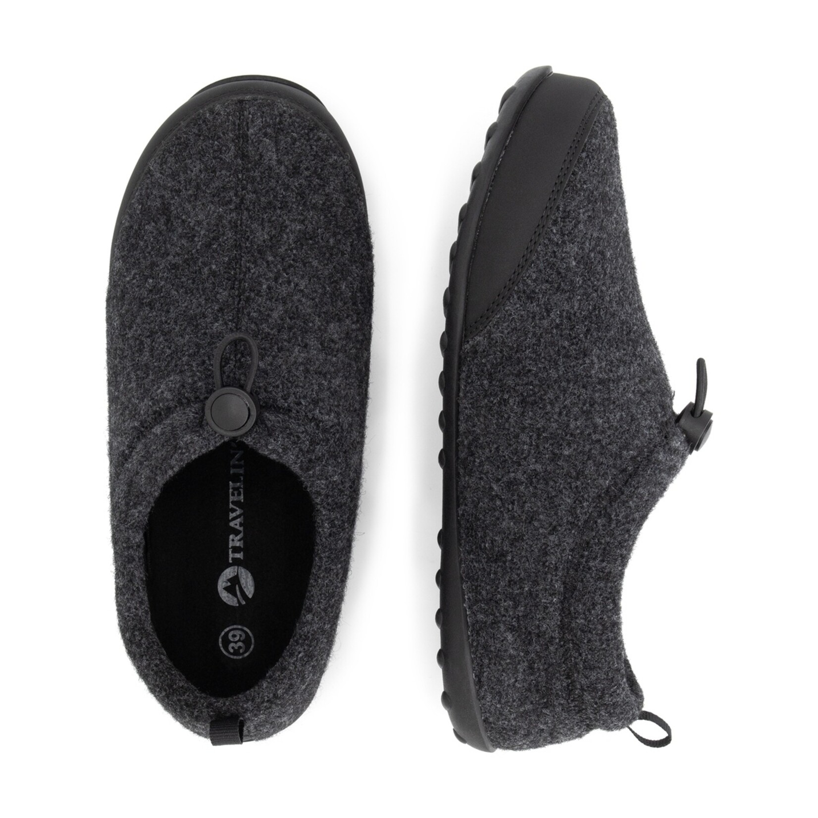 Travelin' Travelin’ Back2Home Pantoffels voor Dames met Wol en Trekkoord