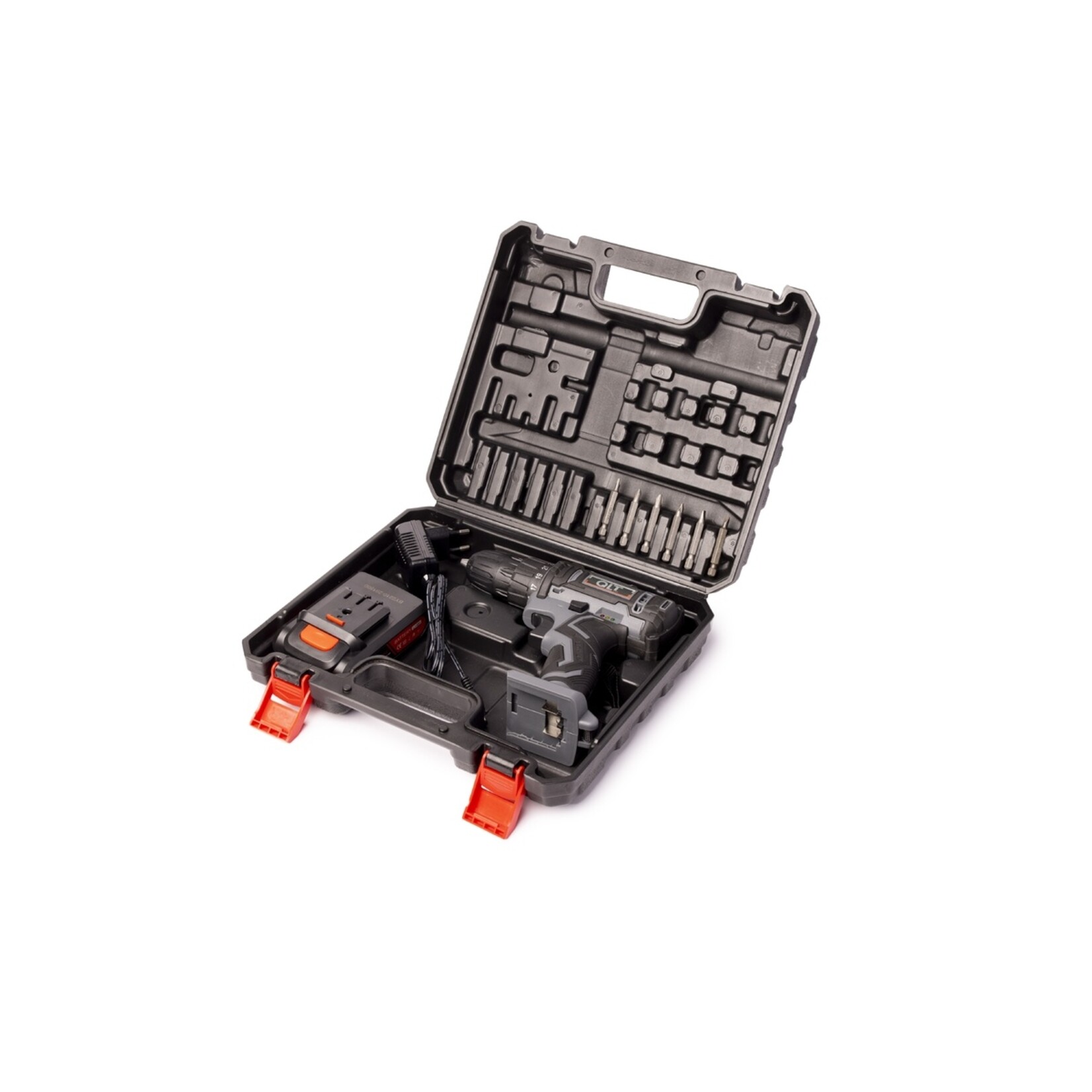 QLT No Less QLT Accuboormachine met 1500mAh Accu, 6 Bits en Opbergkoffer – 21V