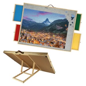 BREND BREND BR-2224 Ergonomische Puzzelplaat voor 1500 Stukjes – Verstelbaar in 5 Hoeken