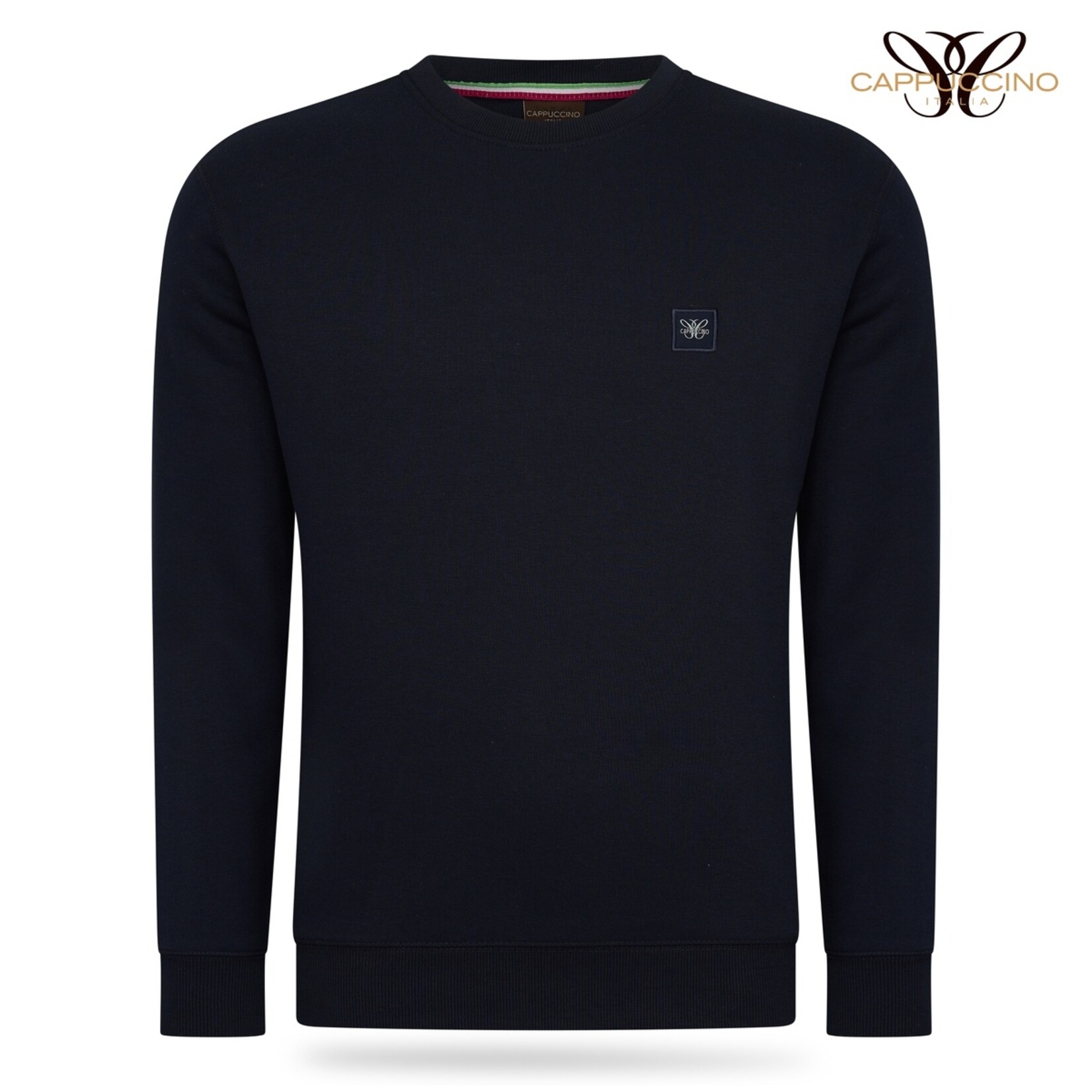 Cappuccino Prato Fleece Trui met Ronde Hals – Veelzijdige Sweater