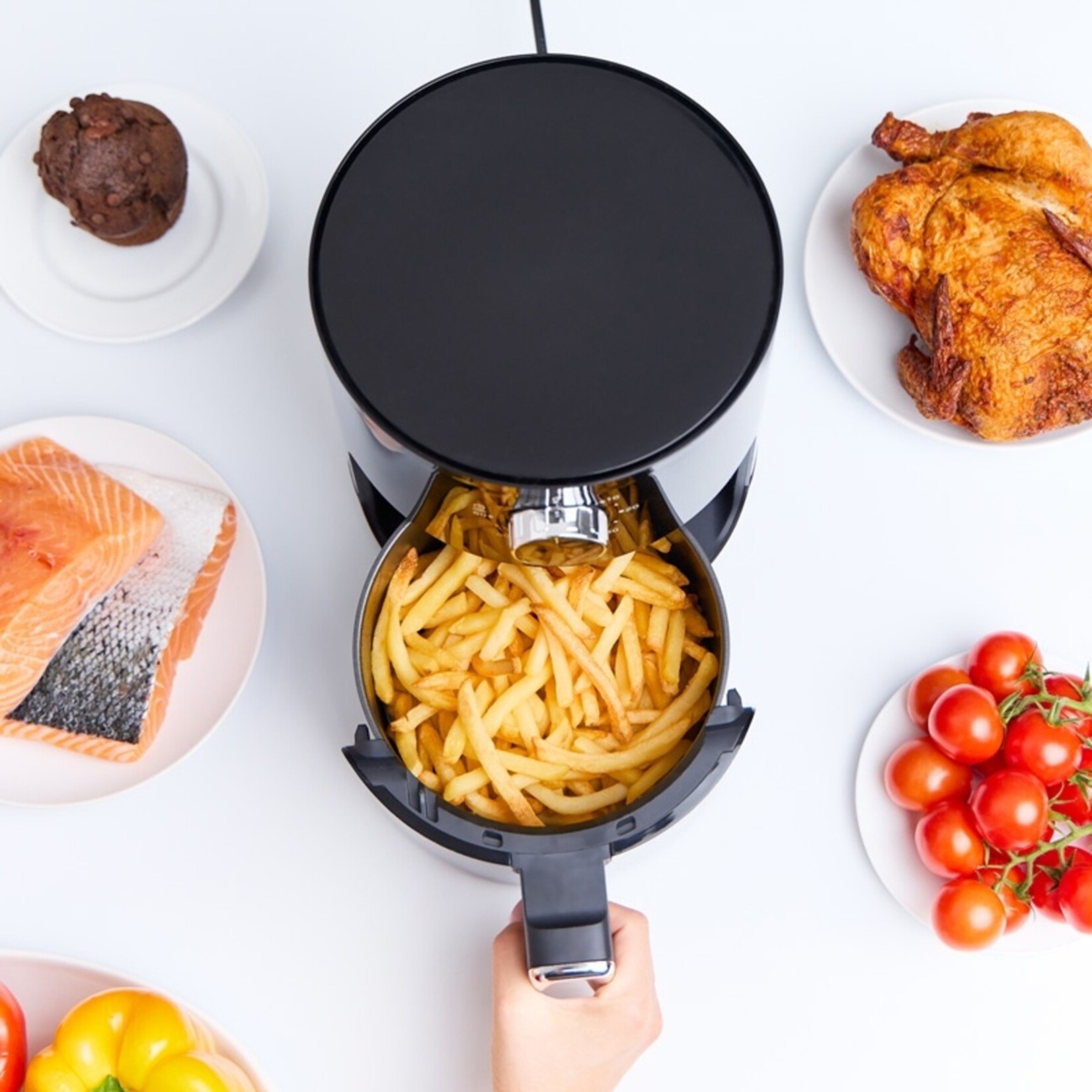 MPM MPM MFR‑12 Airfryer 2L Compact met Timer - 800W