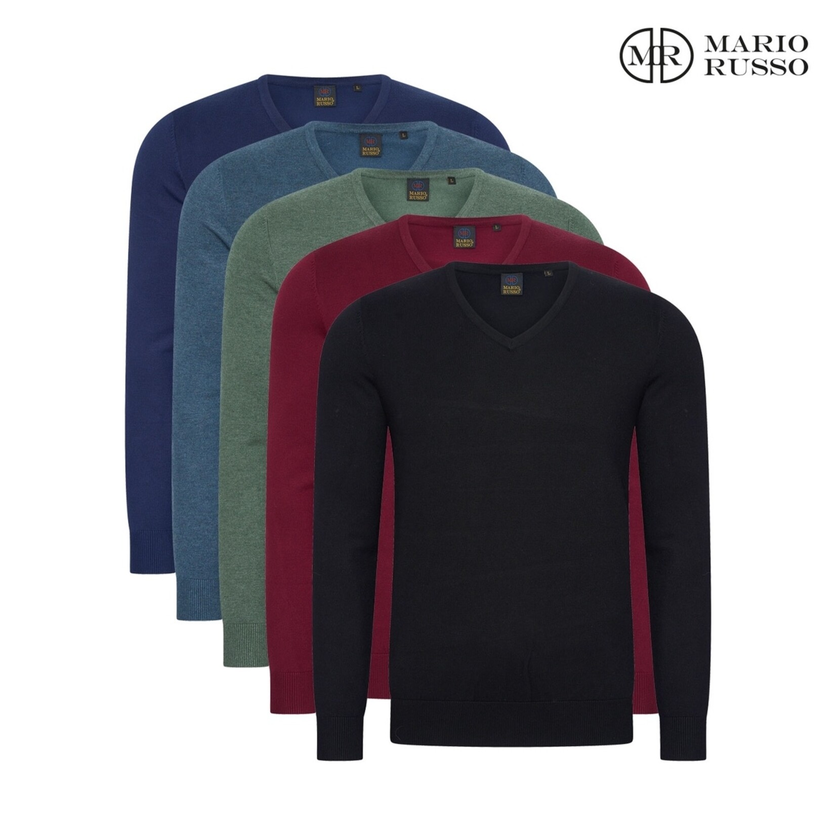 Mario Russo Mario Russo Pullover V-neck Trui - Sweater met V-hals