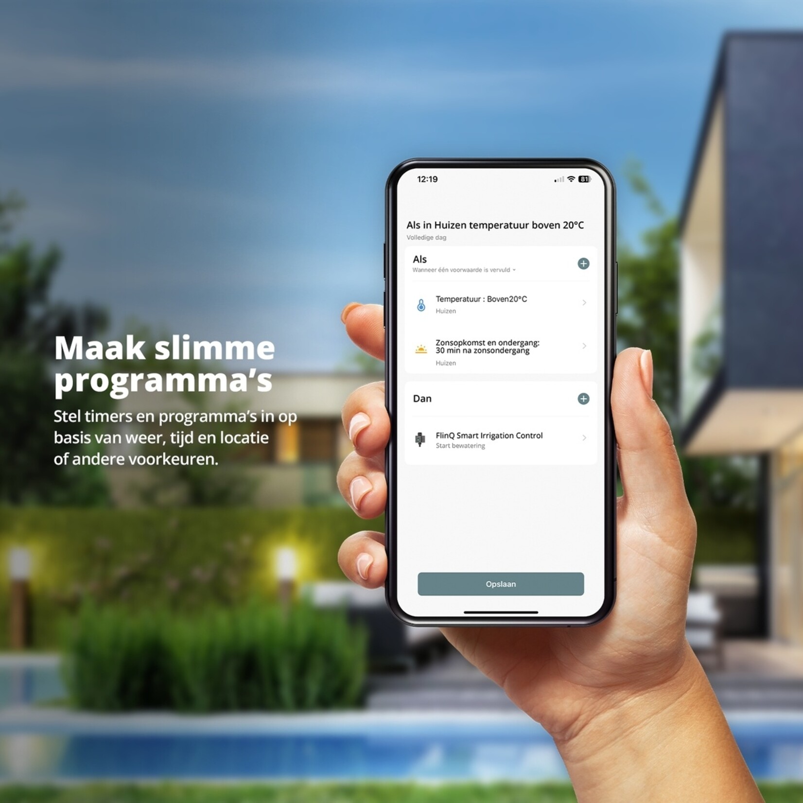 FlinQ FlinQ Slim Irrigatiesysteem Tuin – Automatisch Planten Watergeefsysteem