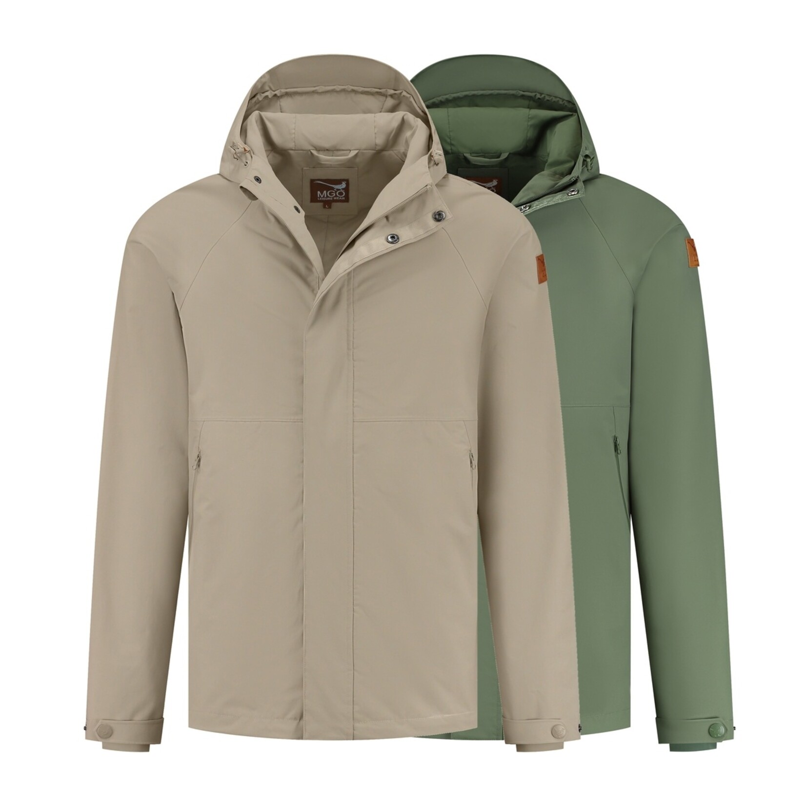 MGO Leisure Wear MGO Sid Tussenjas voor Heren - Hardshell Regenjas - Winddicht