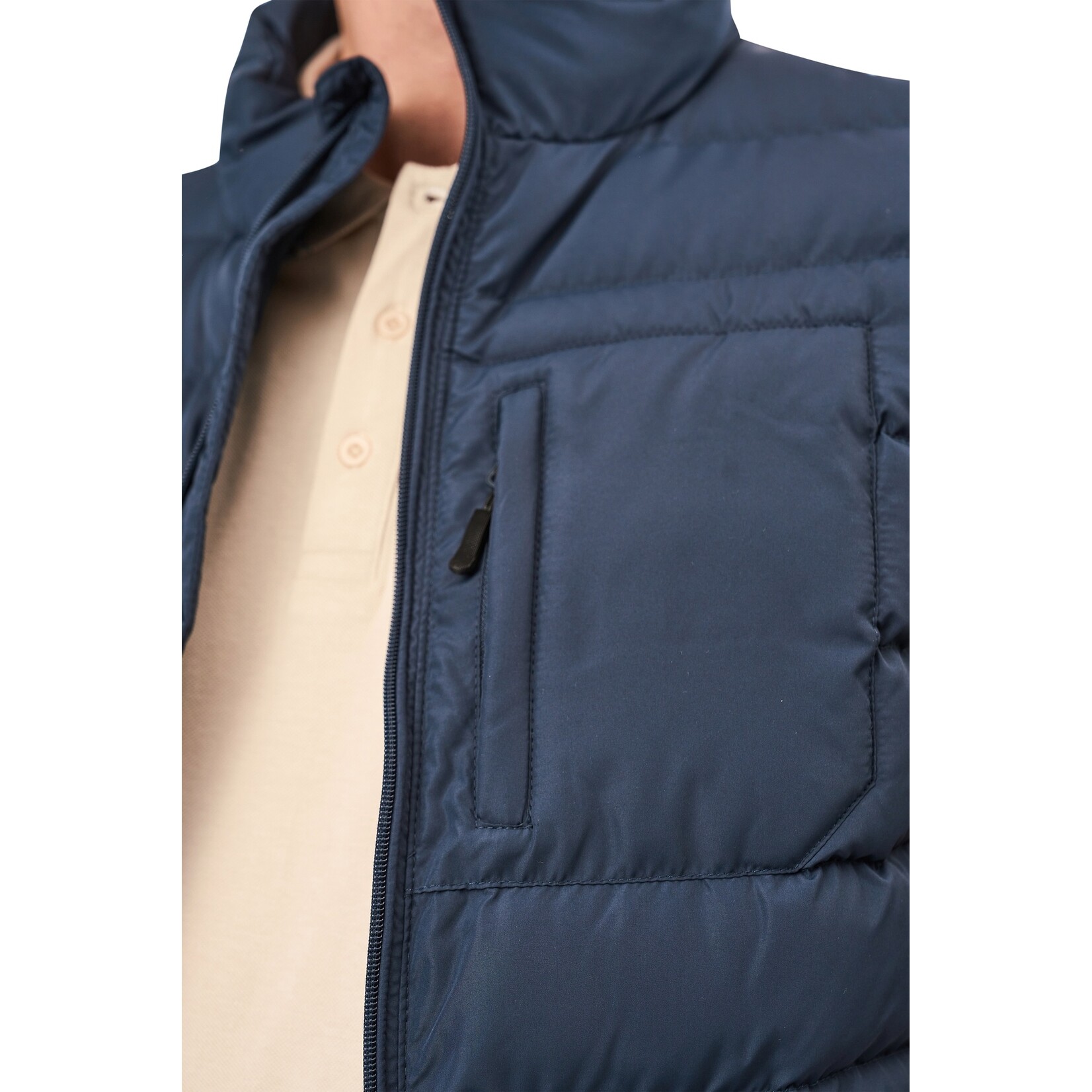 Mario Russo Mario Russo Bodywarmer met Rits en Zakken - Winddicht