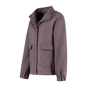 Travelin' MGO Caro Bomberjack voor Dames - Wollook Damesjack met Rits