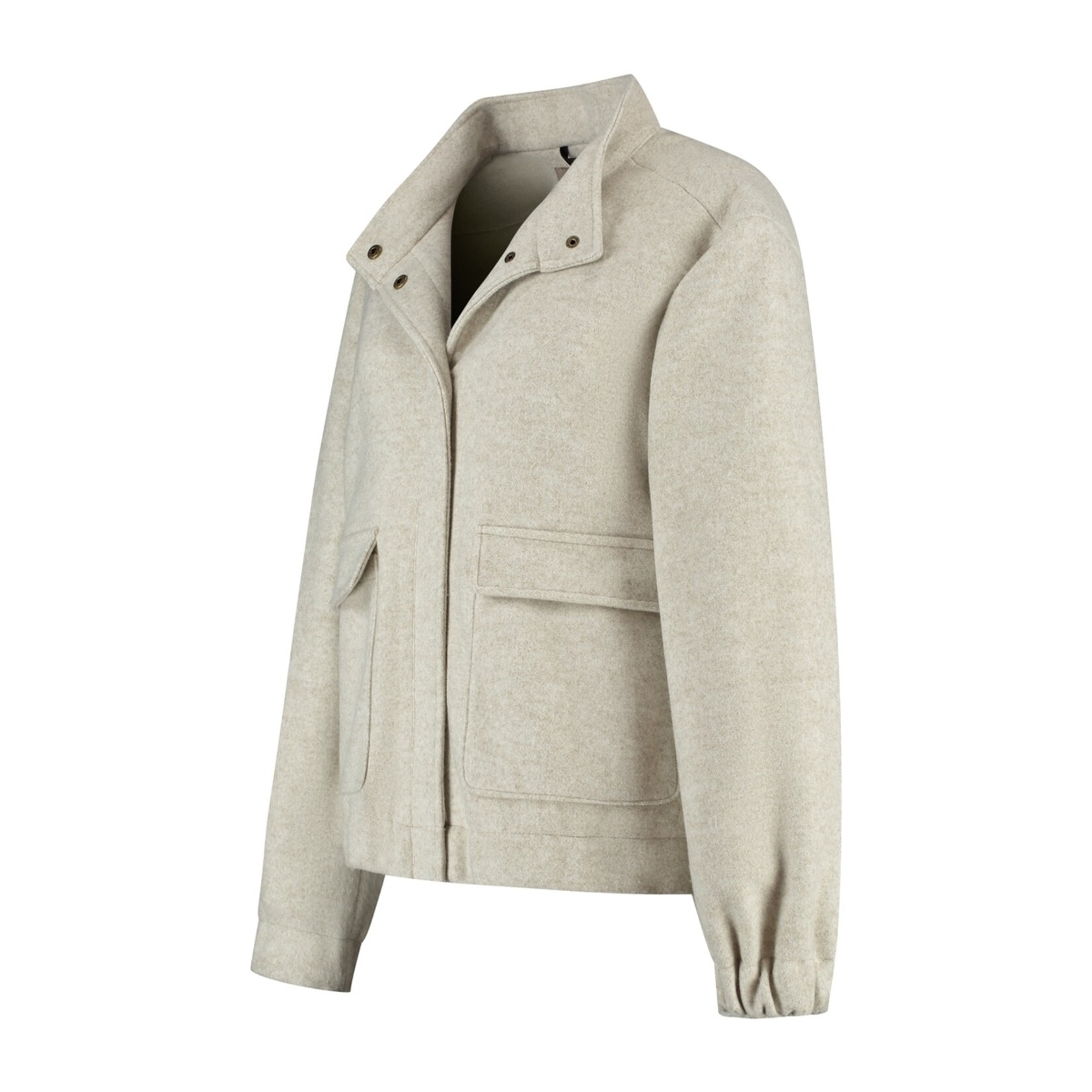 Travelin' MGO Caro Bomberjack voor Dames - Wollook Damesjack met Rits