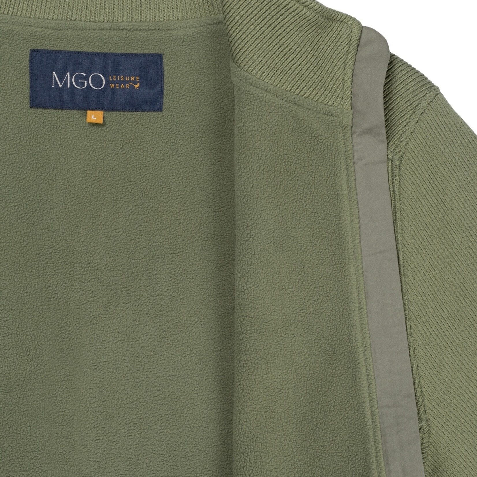 MGO Leisure Wear MGO Kevin Cardigan voor Heren - 2-Laags Vest met Fleece