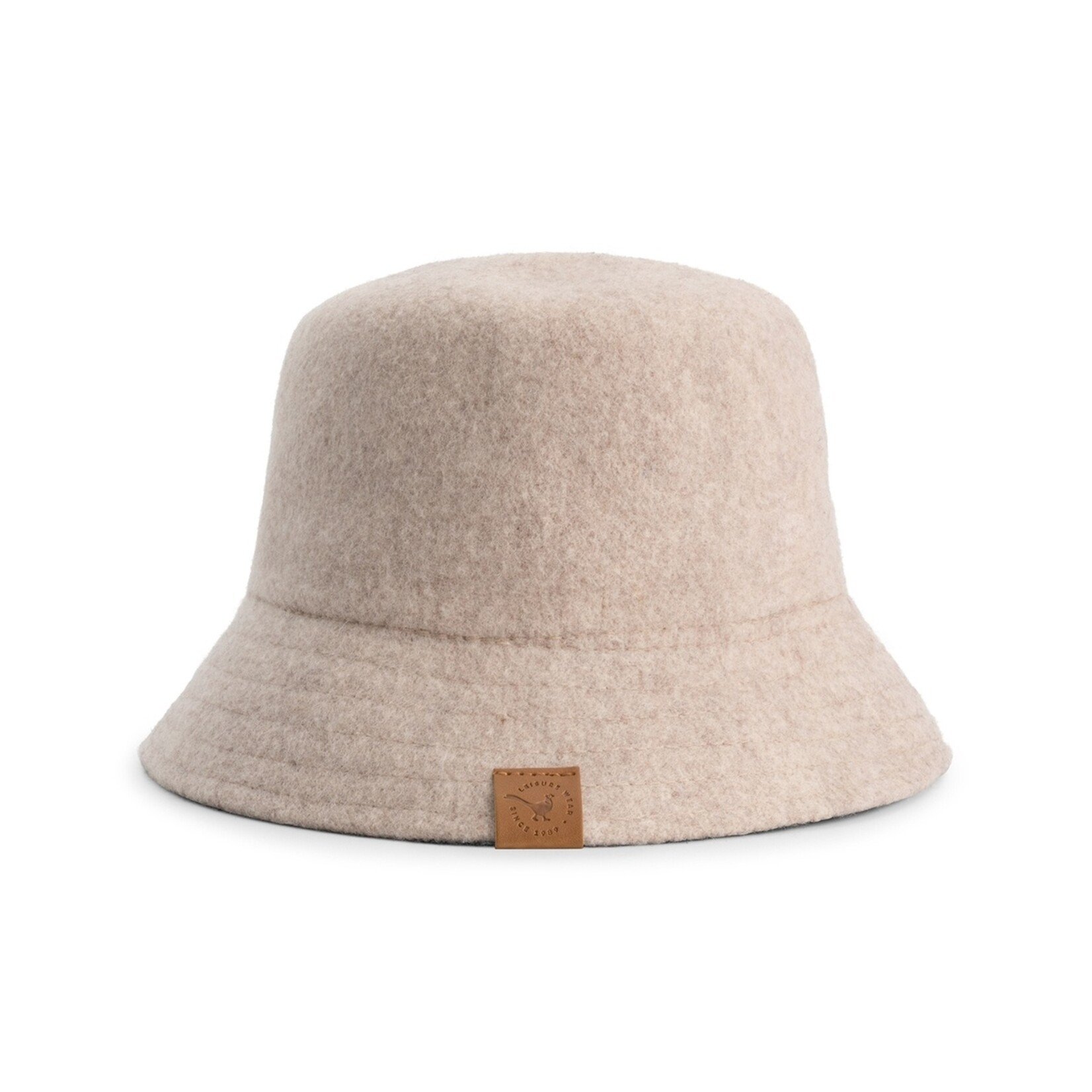 MGO Leisure Wear MGO Mignon Dames Bucket Hat van Wolmix met Zachte Uitstraling