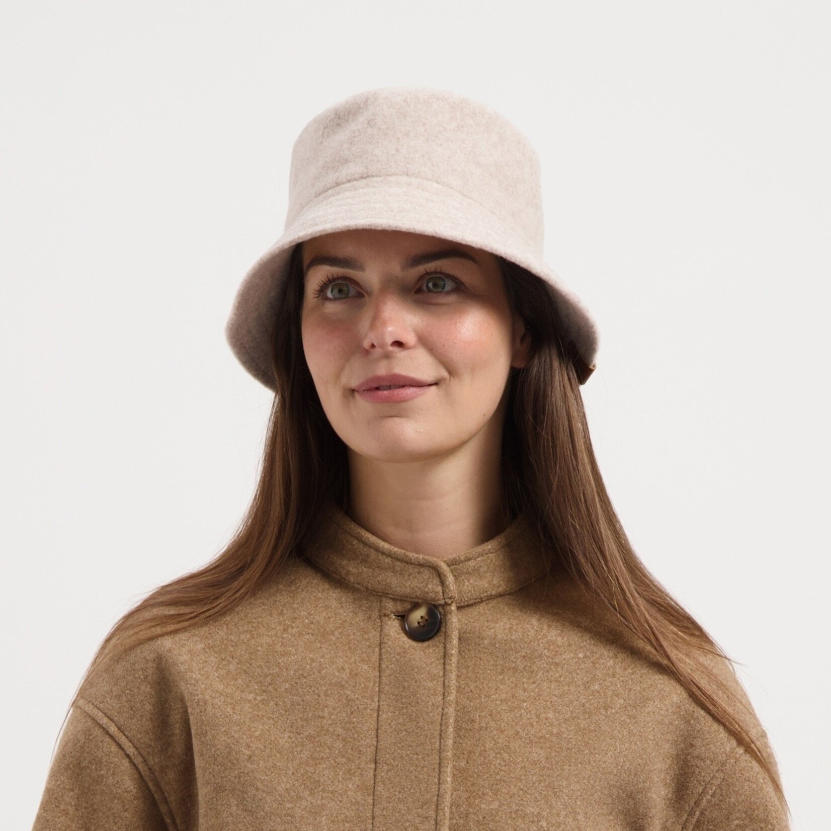 MGO Leisure Wear MGO Mignon Dames Bucket Hat van Wolmix met Zachte Uitstraling