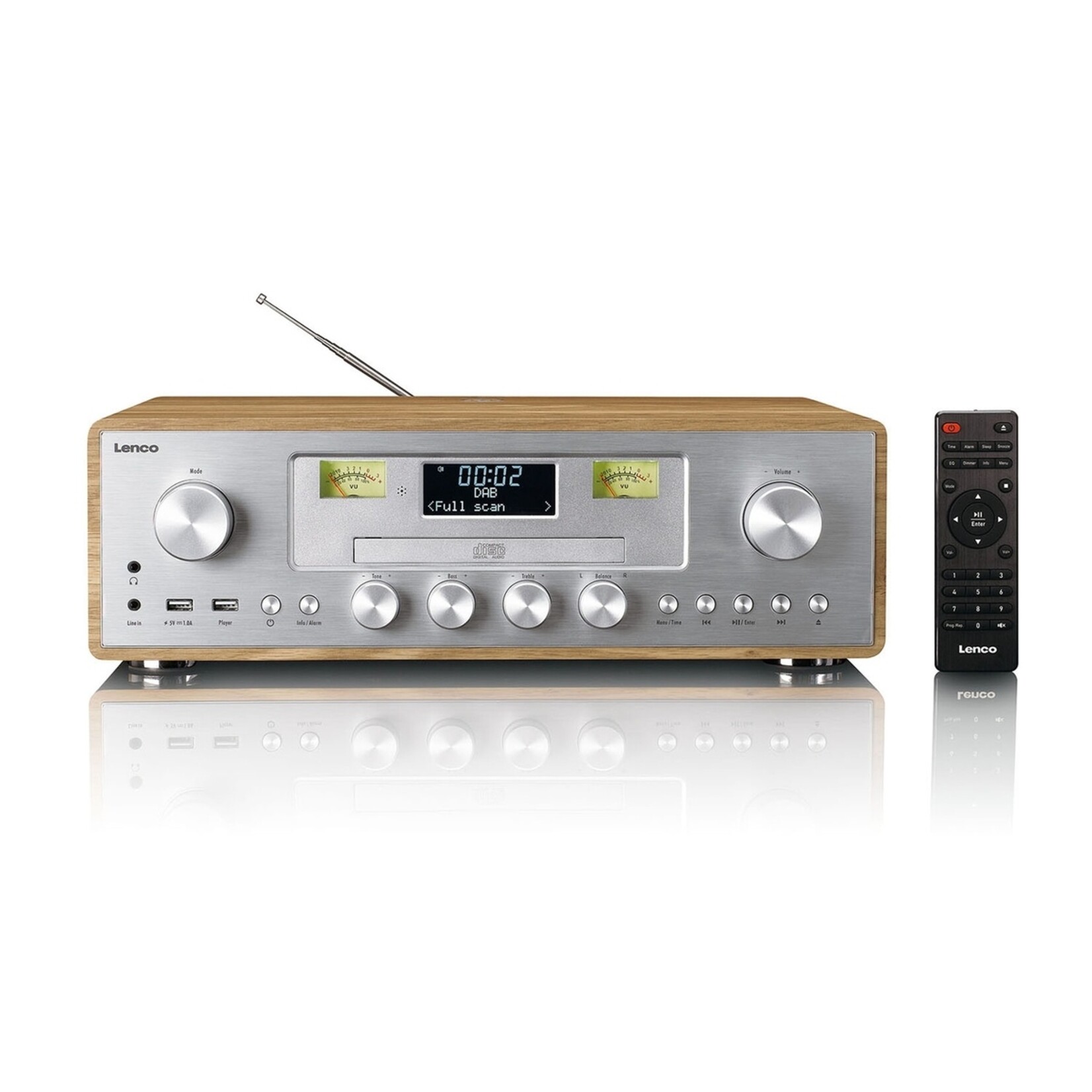 Lenco Lenco DAR-281WDSI Audiosysteem met DAB+ en FM Radio – CD en MP3 Speler en meer