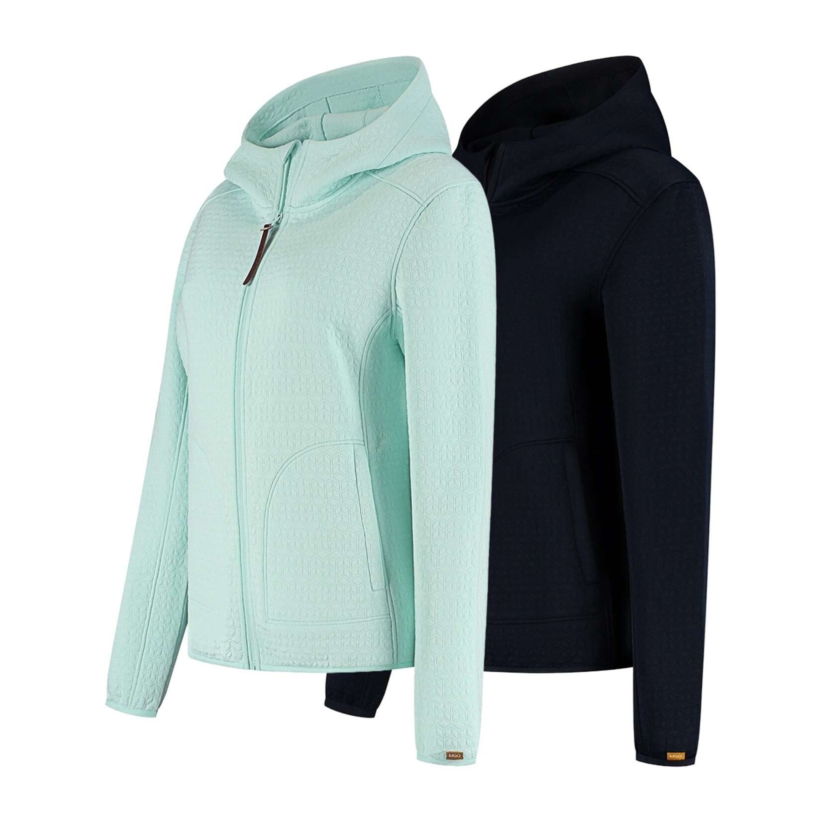 MGO Leisure Wear MGO Bella Cardigan Dames Vest met Capuchon en Fleece