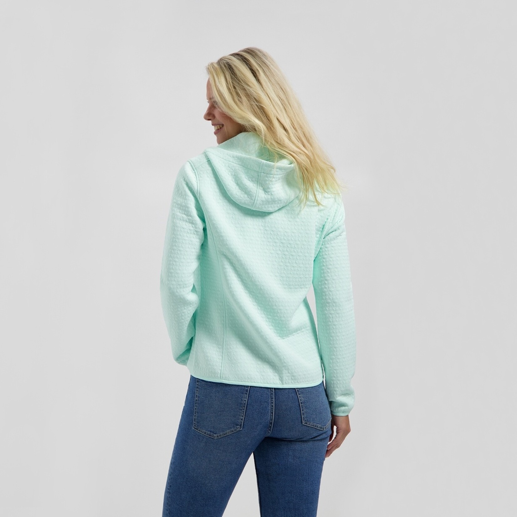 MGO Leisure Wear MGO Bella Cardigan Dames Vest met Capuchon en Fleece