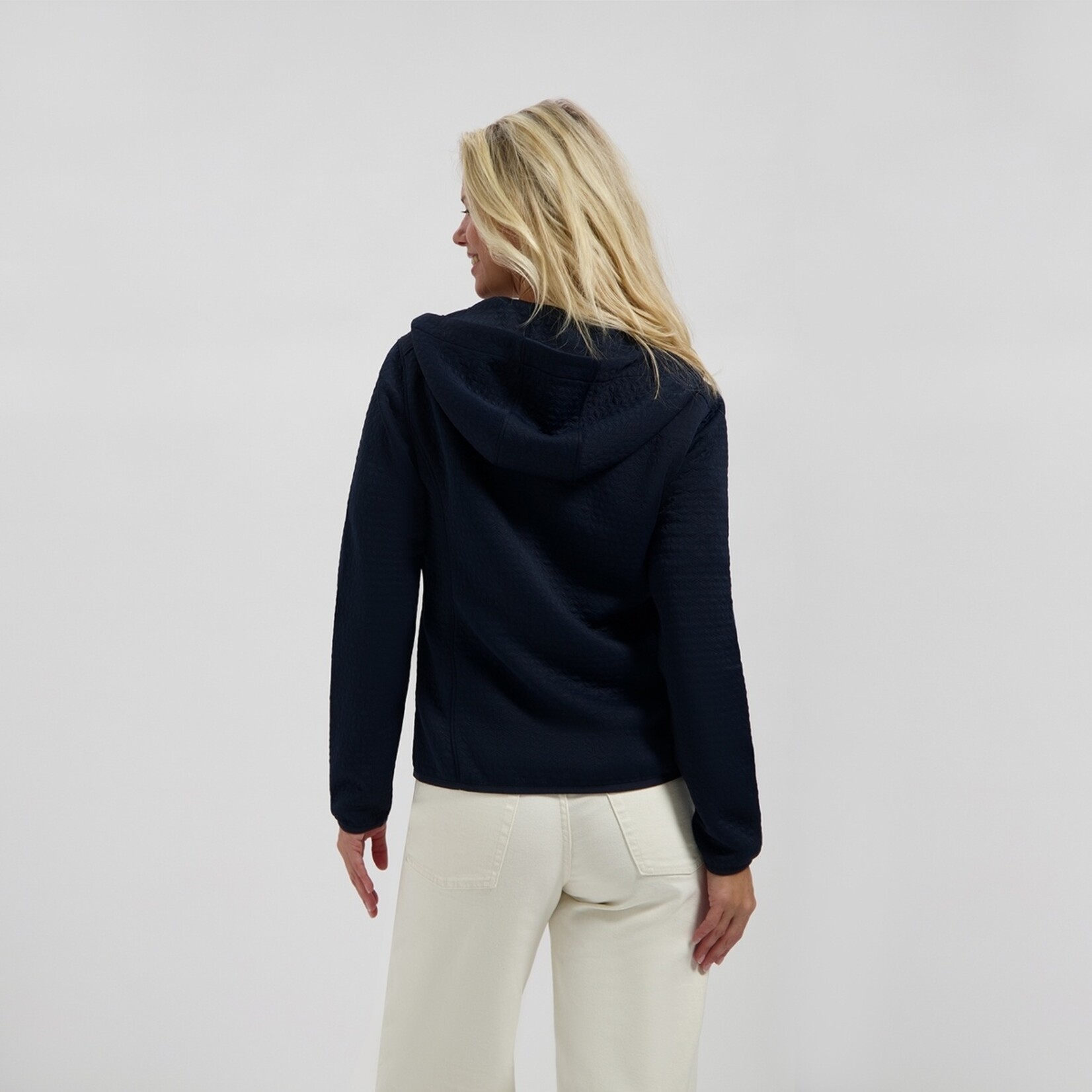 MGO Leisure Wear MGO Bella Cardigan Dames Vest met Capuchon en Fleece