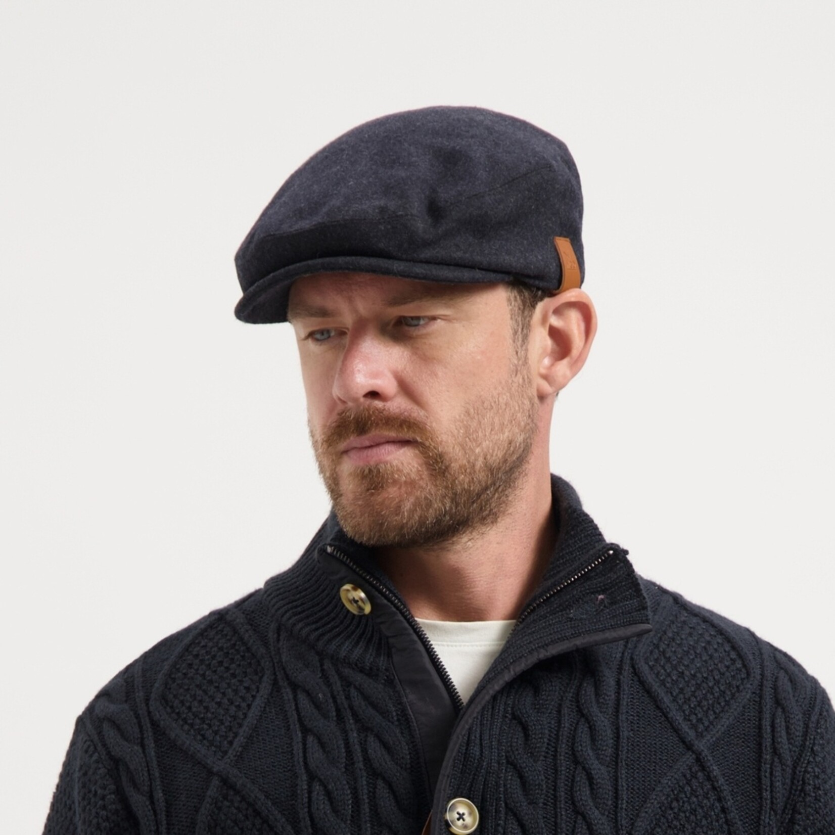 MGO Leisure Wear MGO Tod Heren Flatcap met Comfortabele Voering - Wolmix