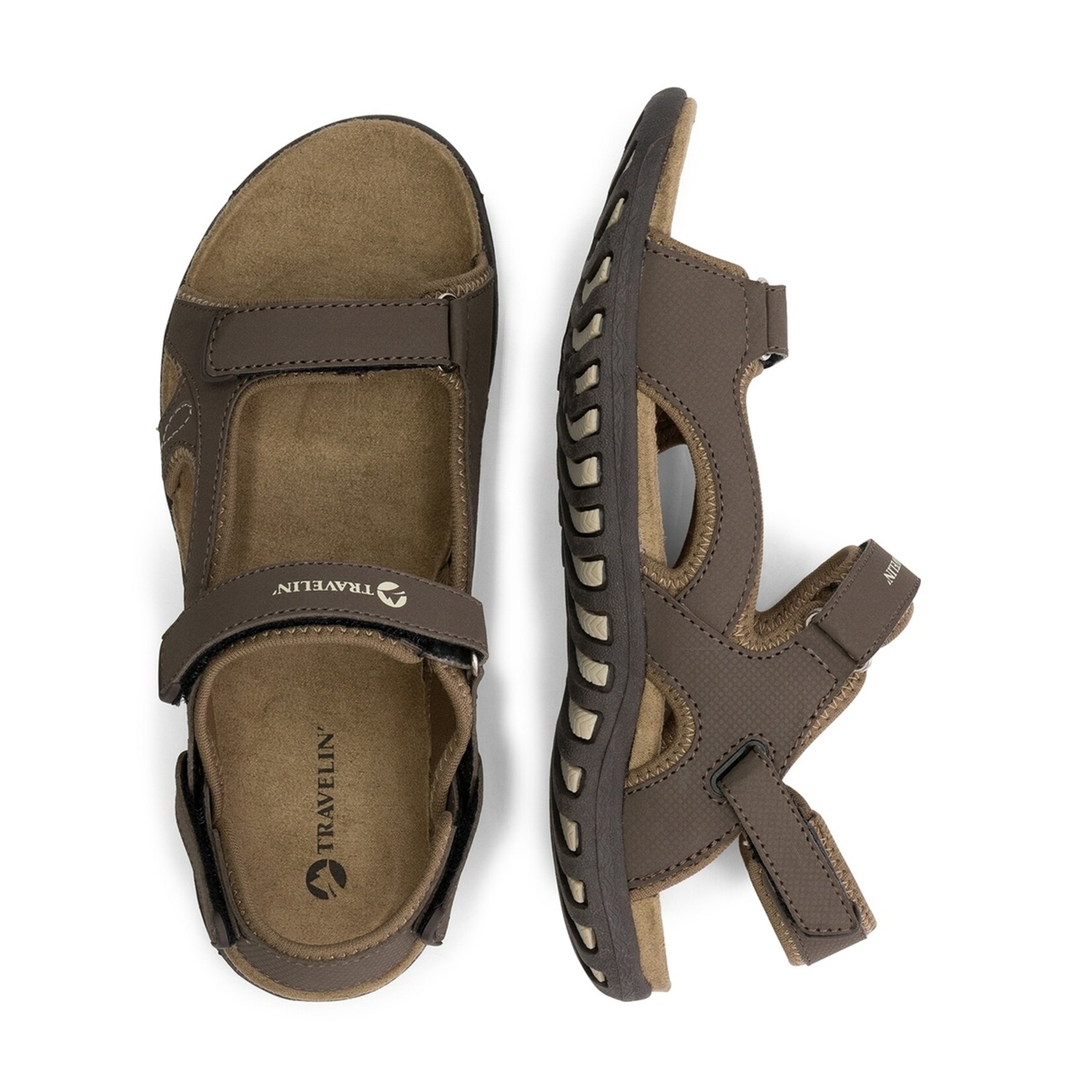 Travelin' Travelin’ Strijn Dames Wandelsandalen met Klittenband